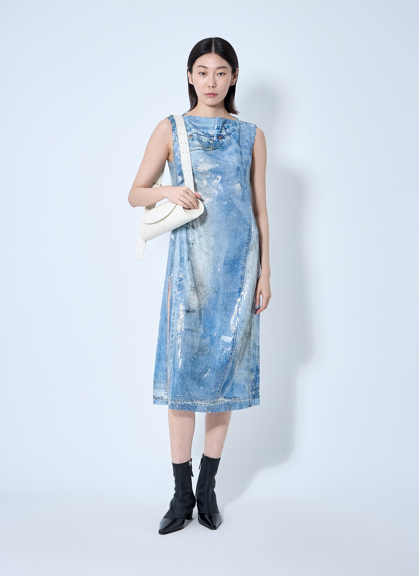 Acne Studios Women Printed Sequin Midi Dress ACNE STUDIOS