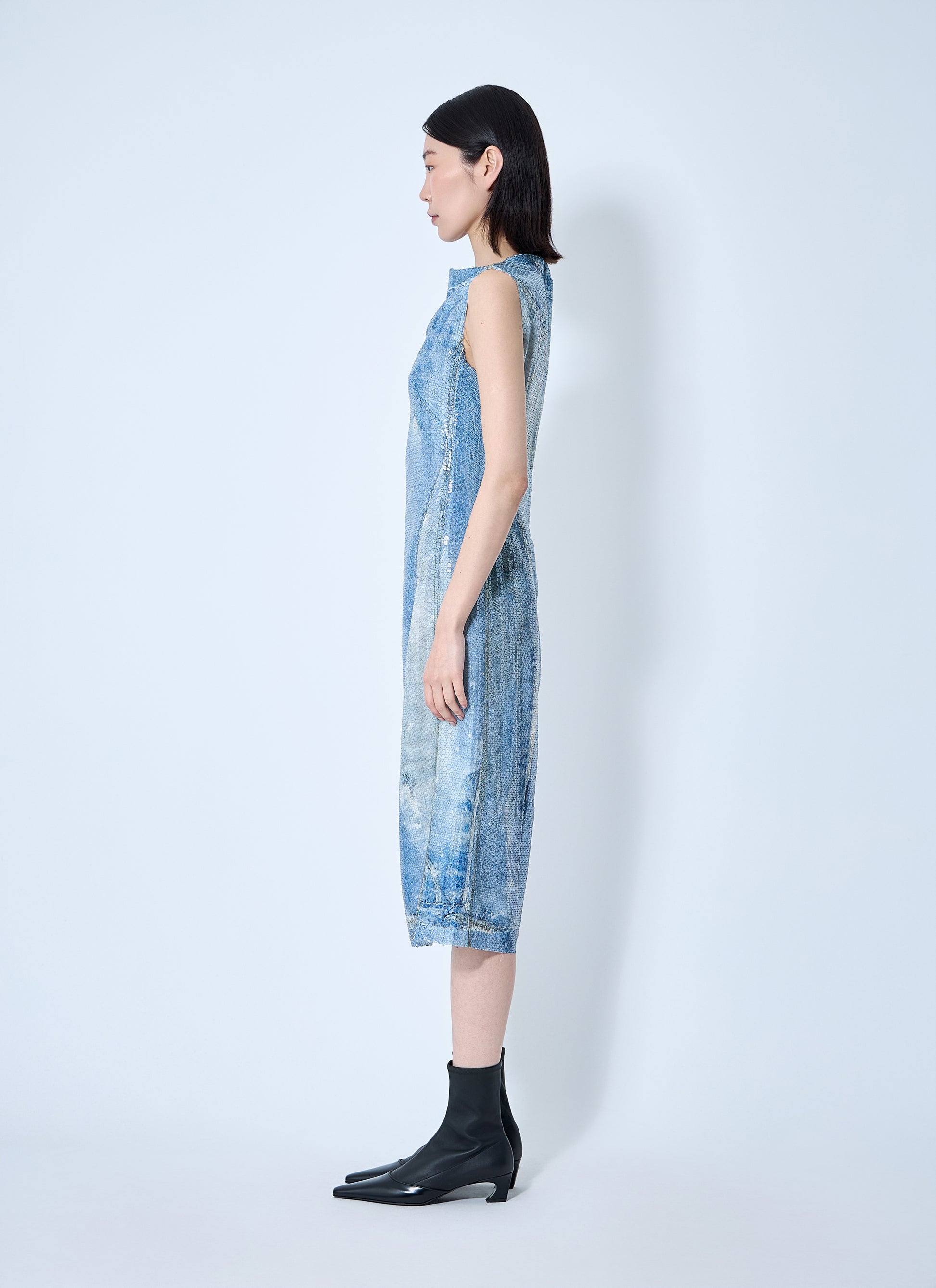 Acne Studios Women Printed Sequin Midi Dress ACNE STUDIOS