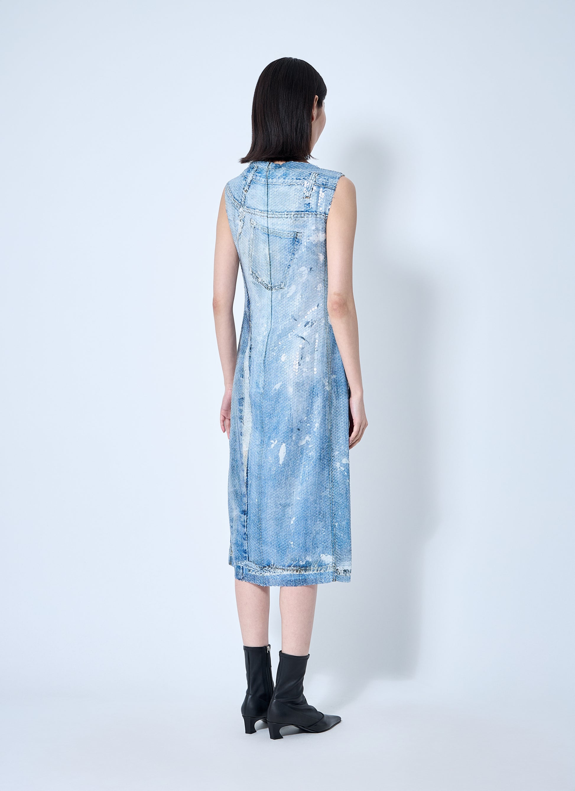 Acne Studios Women Printed Sequin Midi Dress ACNE STUDIOS