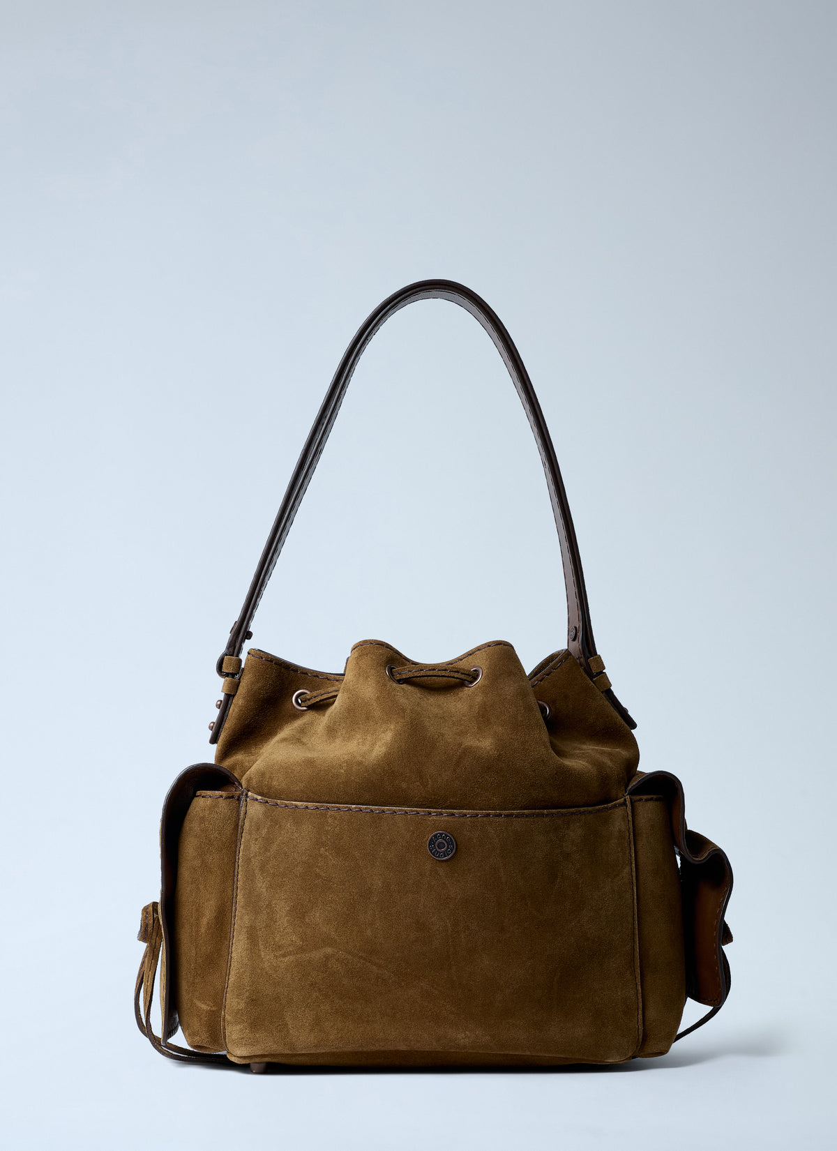 Acne Studios Women Suede Multipocket Bucket Bag ACNE STUDIOS