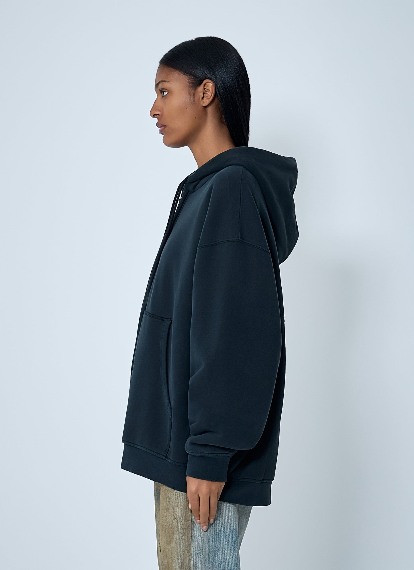 Acne Studios Women Zip-Up Hooded Sweatshirt ACNE STUDIOS