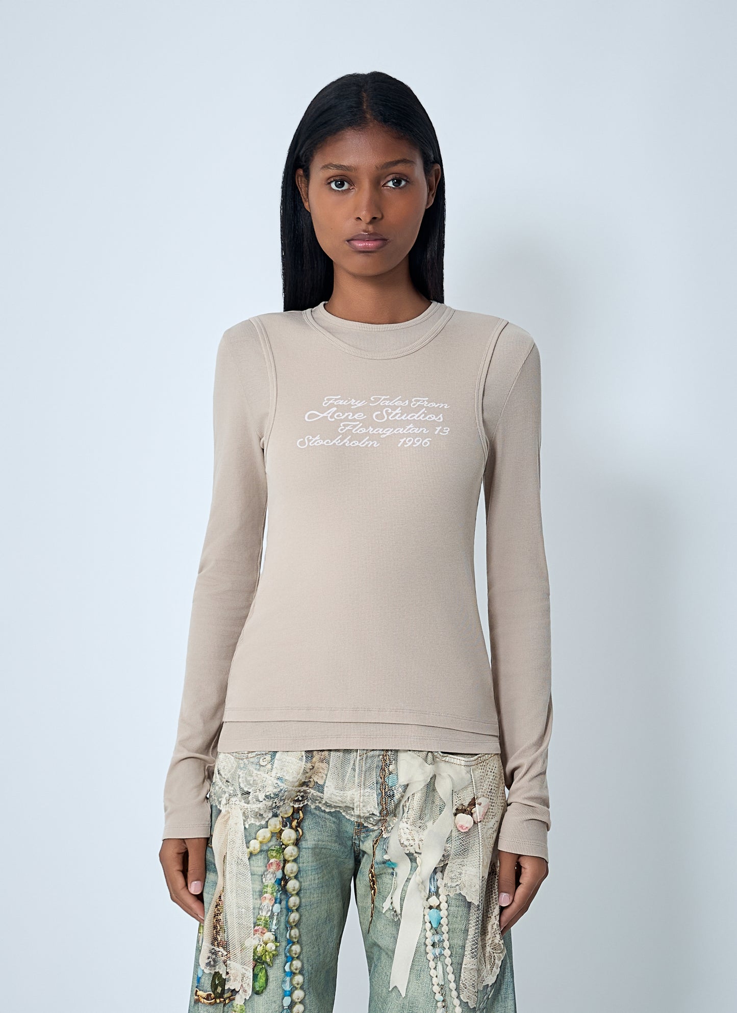 Acne Studios Women Logo Motif T-Shirt ACNE STUDIOS