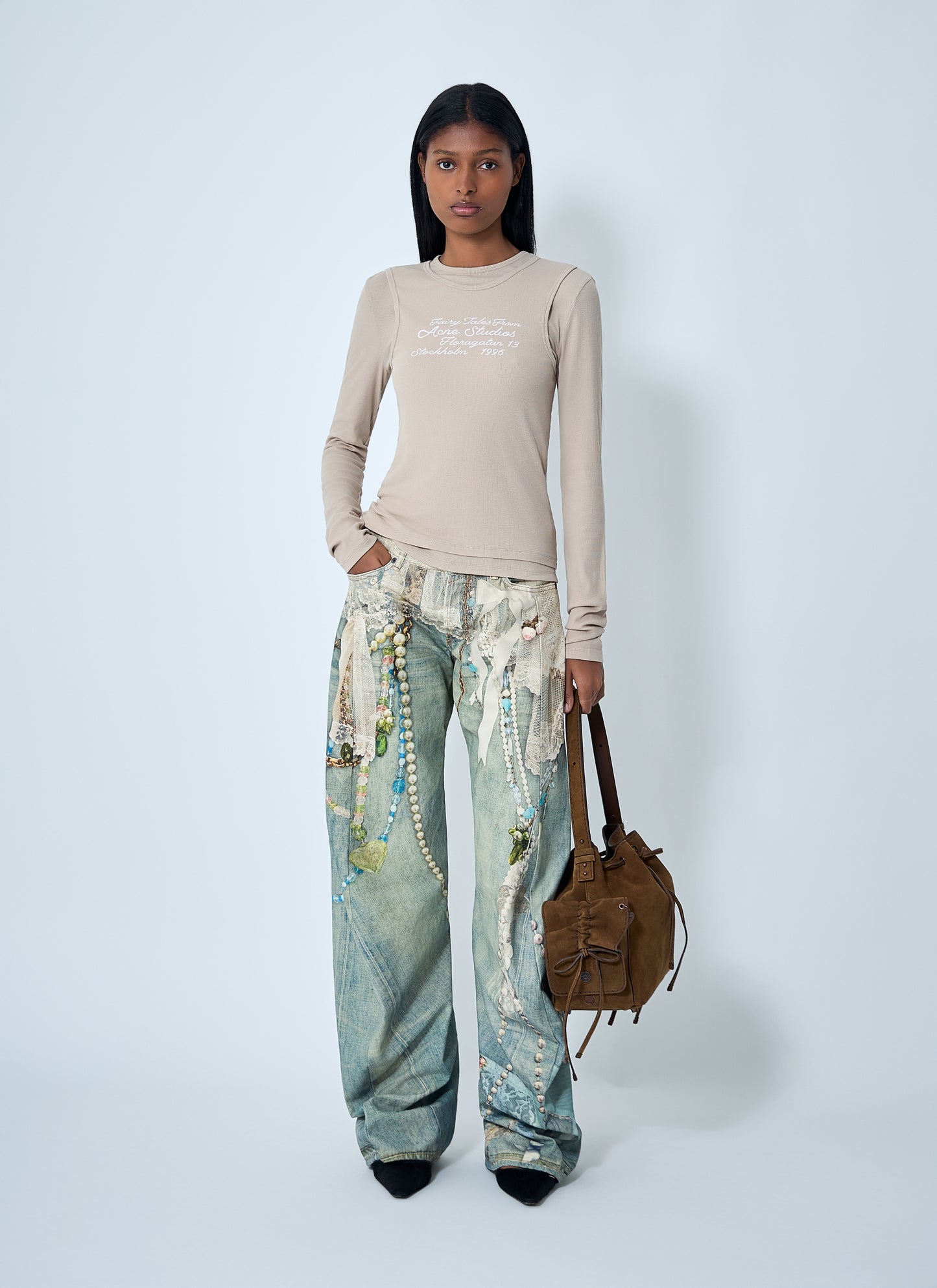 Acne Studios Women Logo Motif T-Shirt ACNE STUDIOS