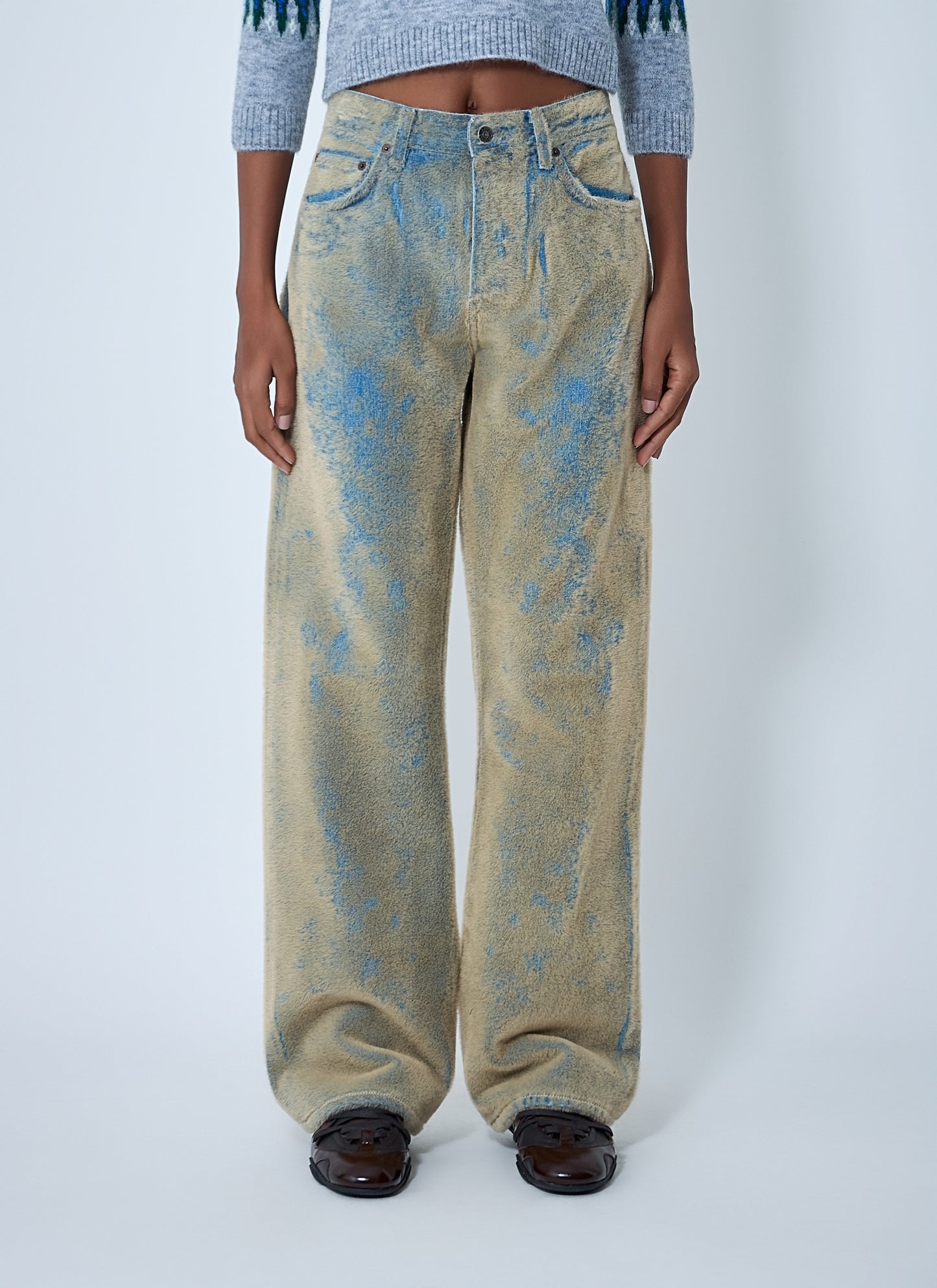 Acne Studios Women Flocked Denim Jeans ACNE STUDIOS