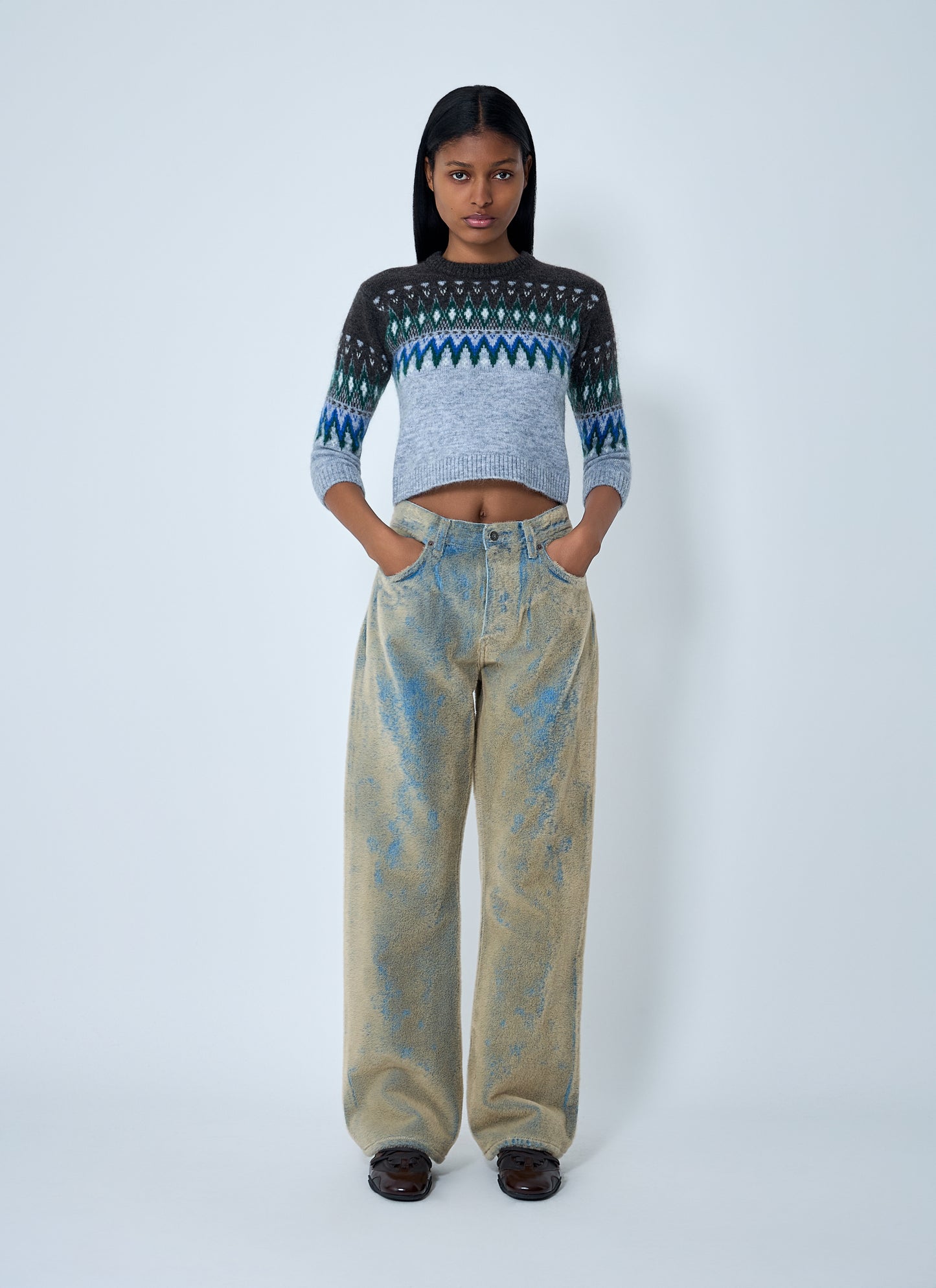 Acne Studios Women Flocked Denim Jeans ACNE STUDIOS