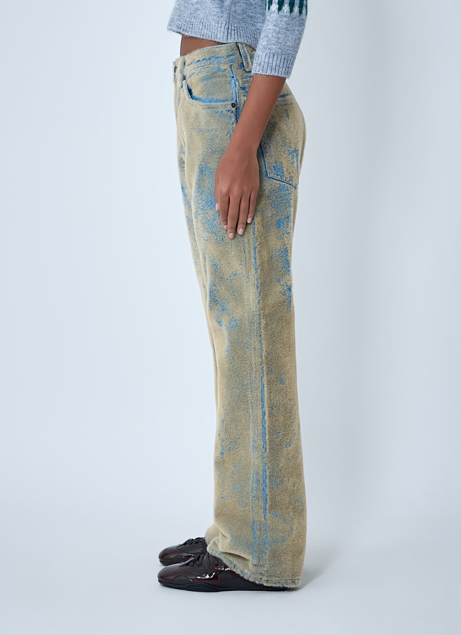 Acne Studios Women Flocked Denim Jeans ACNE STUDIOS
