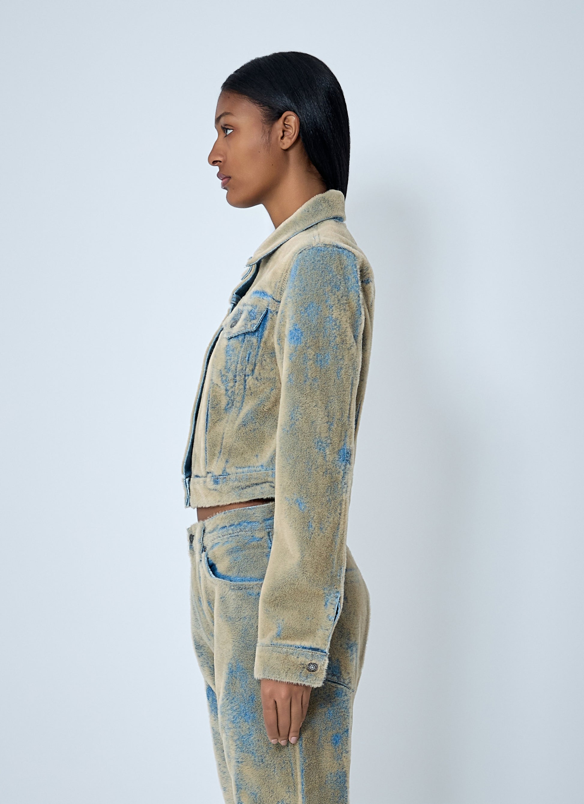 Acne Studios Women Flocked Denim Jacket ACNE STUDIOS