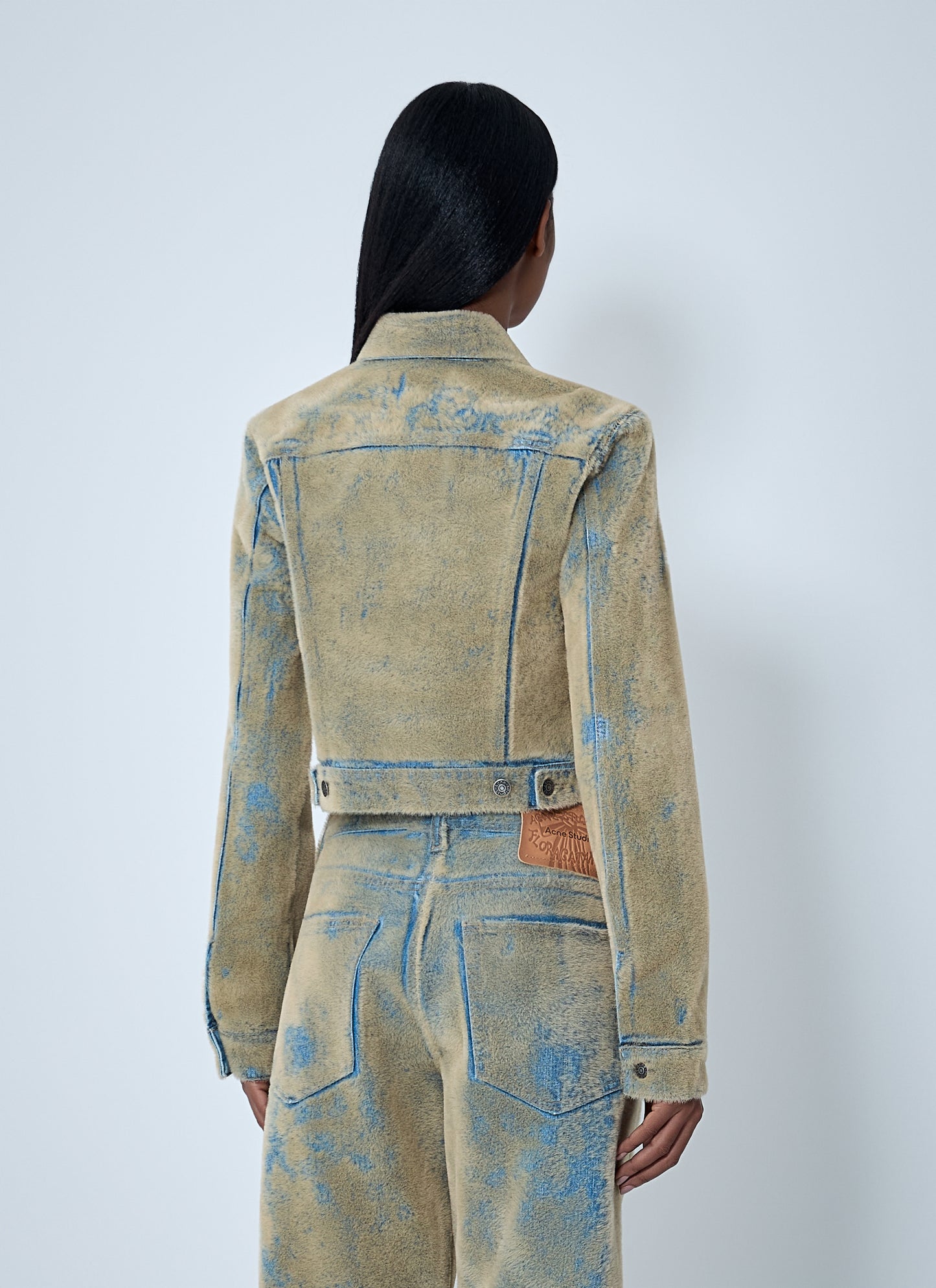 Acne Studios Women Flocked Denim Jacket ACNE STUDIOS