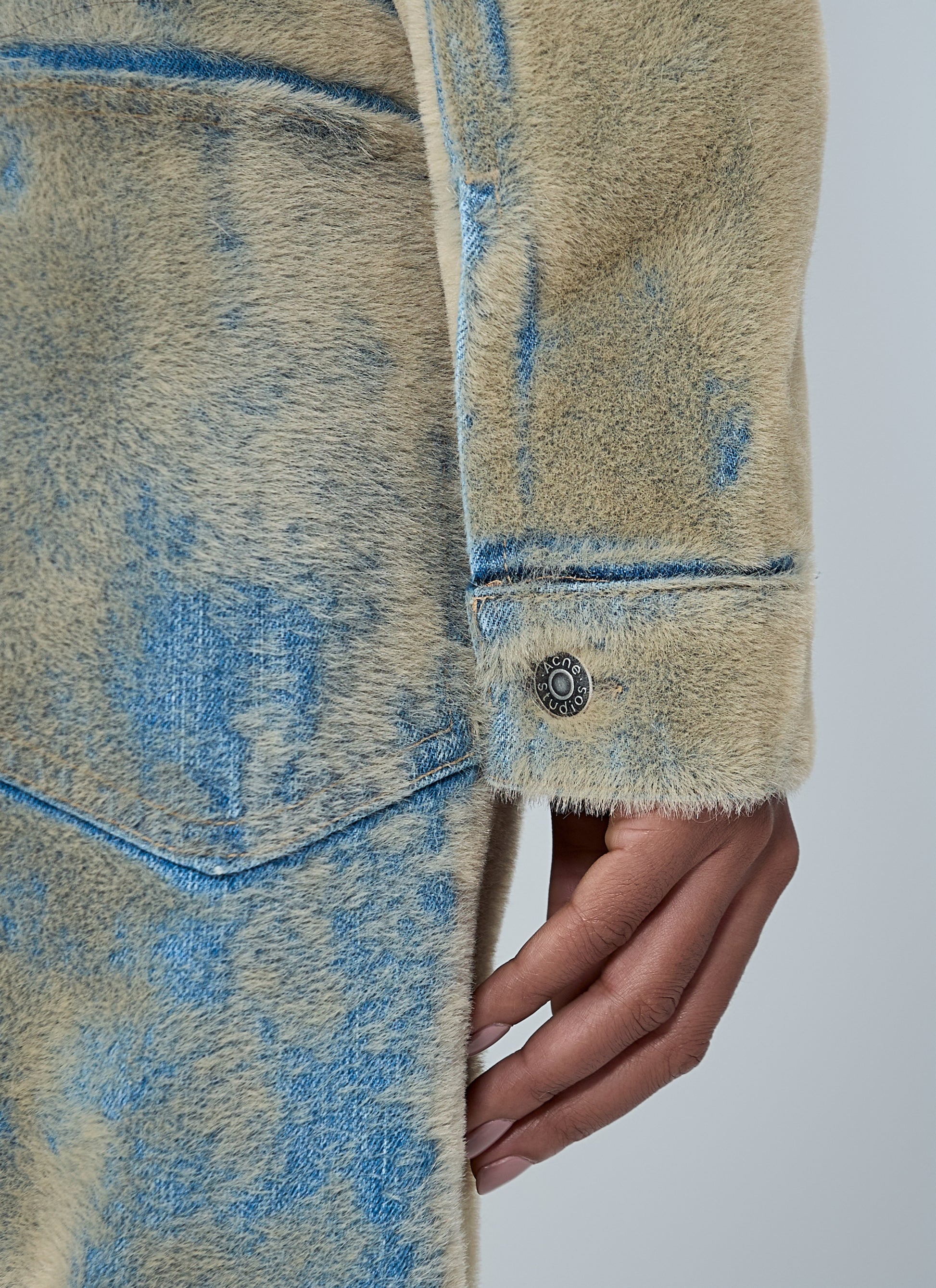 Acne Studios Women Flocked Denim Jacket ACNE STUDIOS