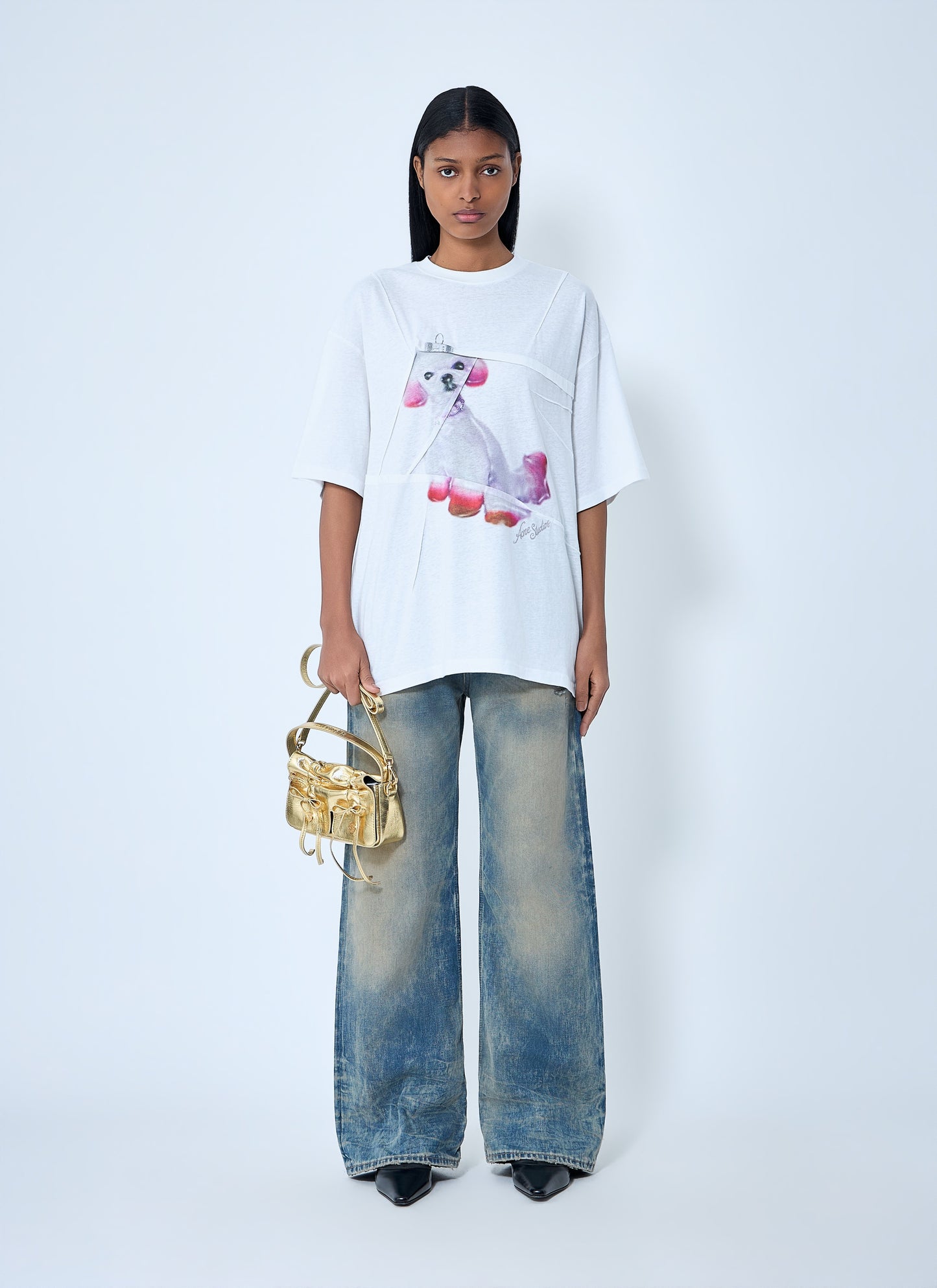 Acne Studios Women Logo Motif T-Shirt ACNE STUDIOS