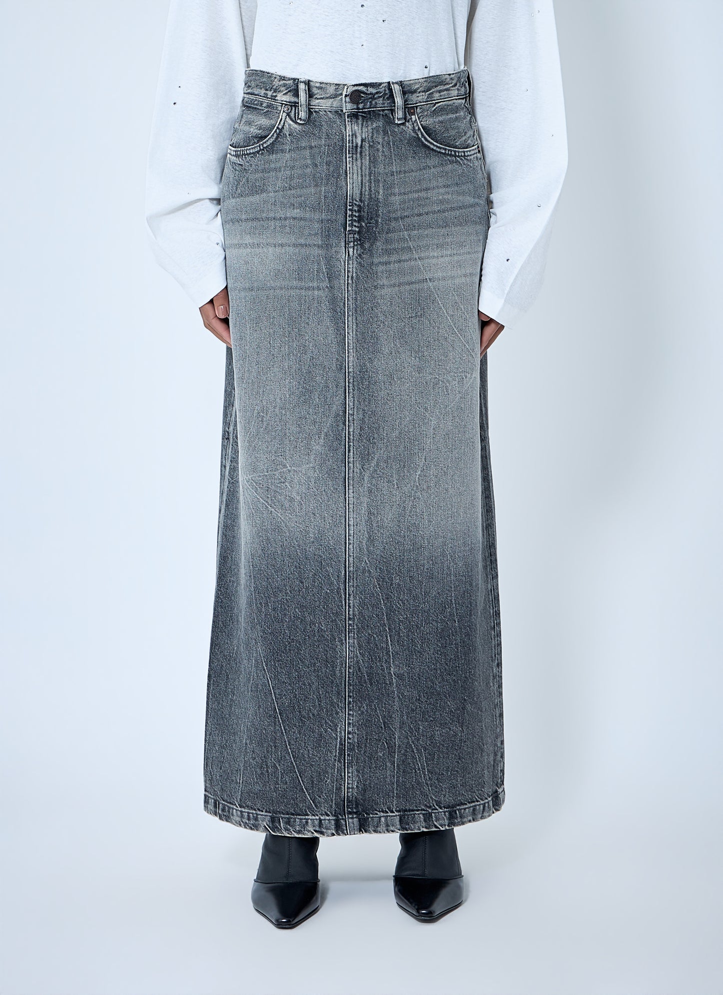 Acne Studios Women Denim Maxi Skirt ACNE STUDIOS