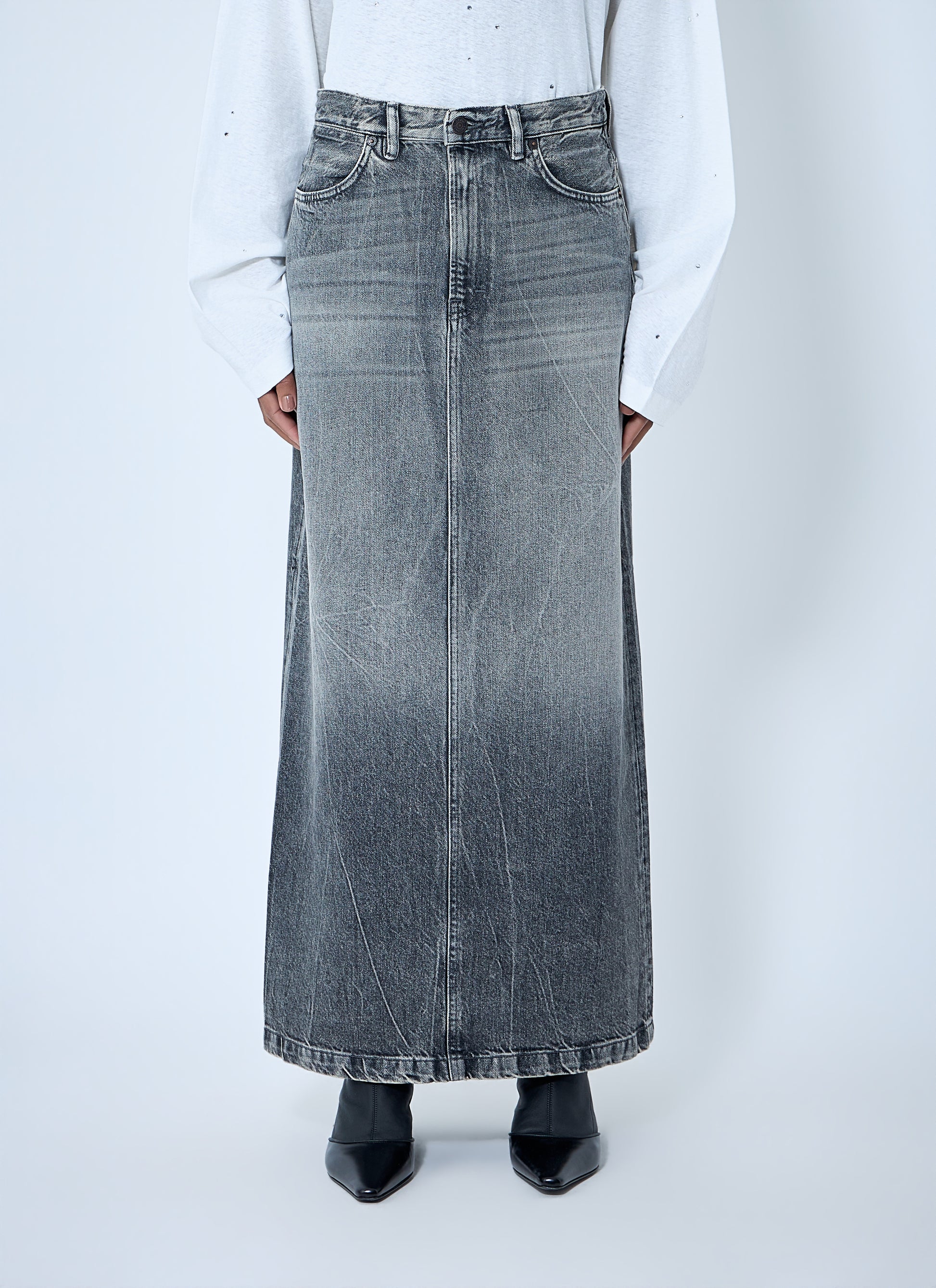 Acne Studios Women Denim Maxi Skirt ACNE STUDIOS