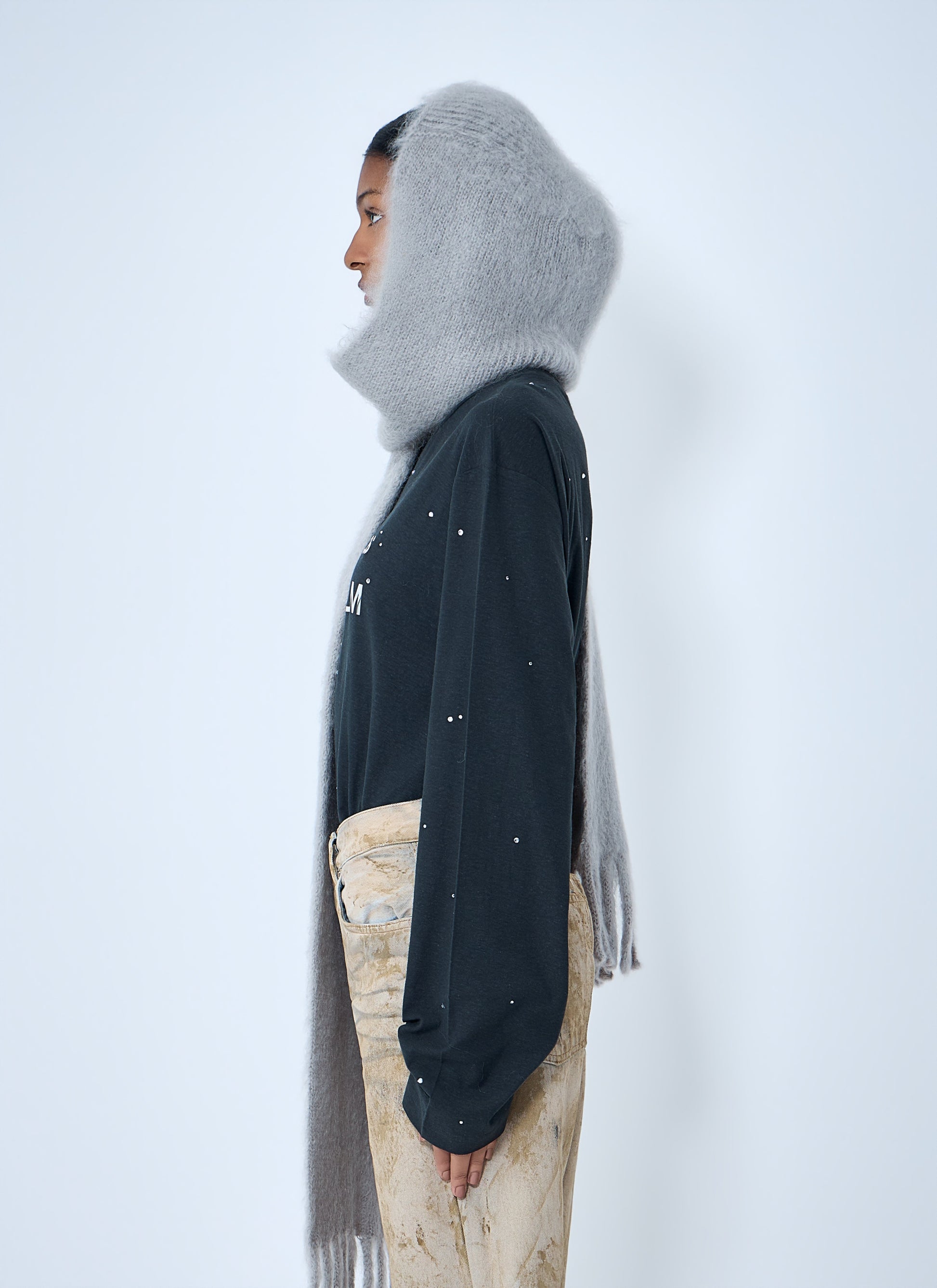 Acne Studios Women Fringed Wool Scarf ACNE STUDIOS