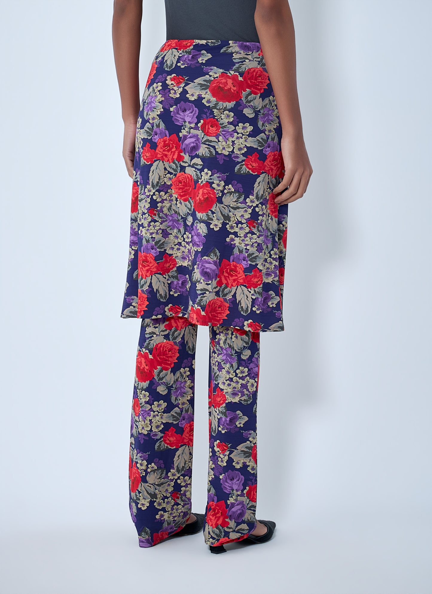 Acne Studios Women Floral Print Layered Skirt Pants ACNE STUDIOS