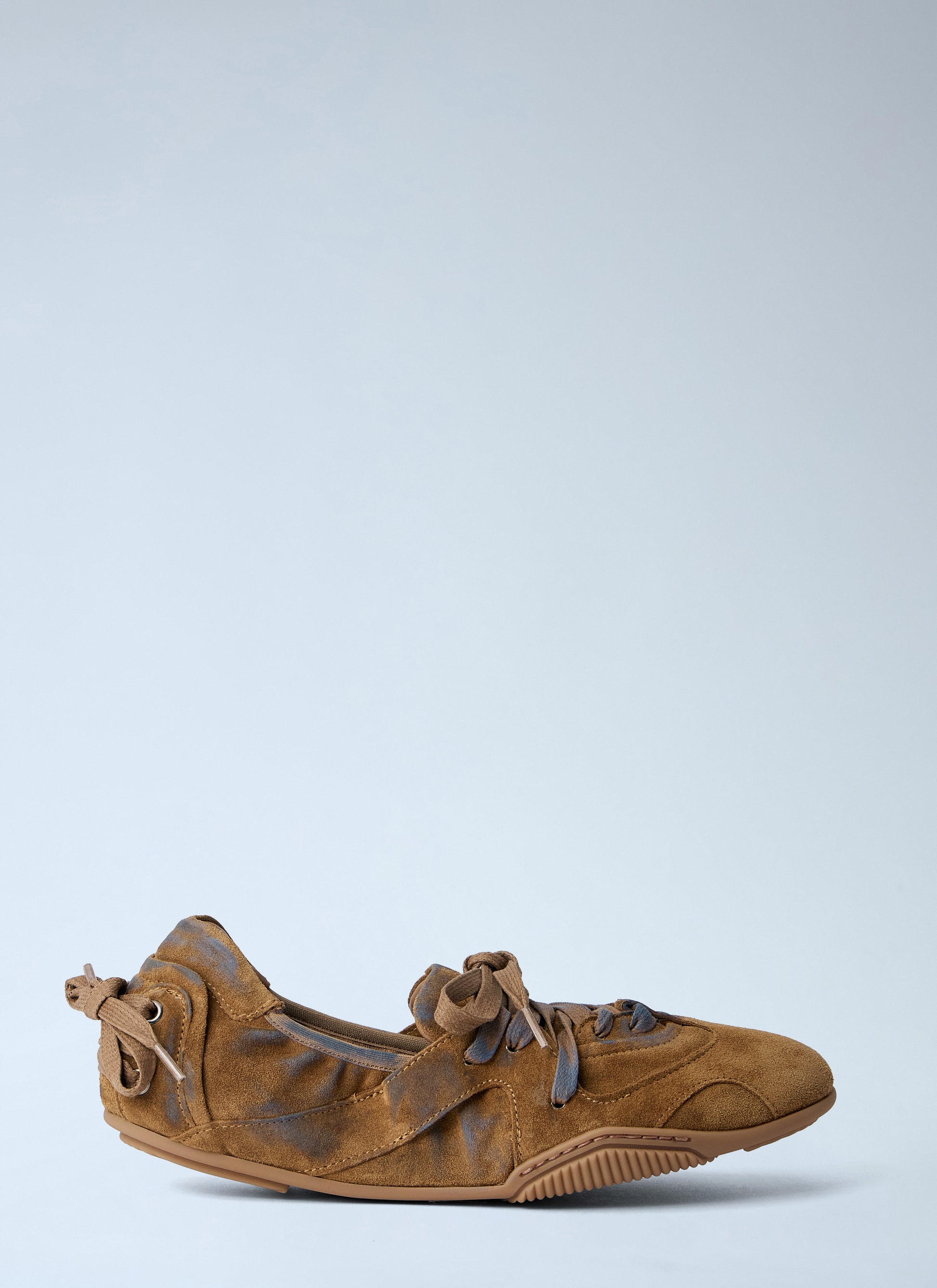Acne Studios Women Lace-Up Suede Flats ACNE STUDIOS