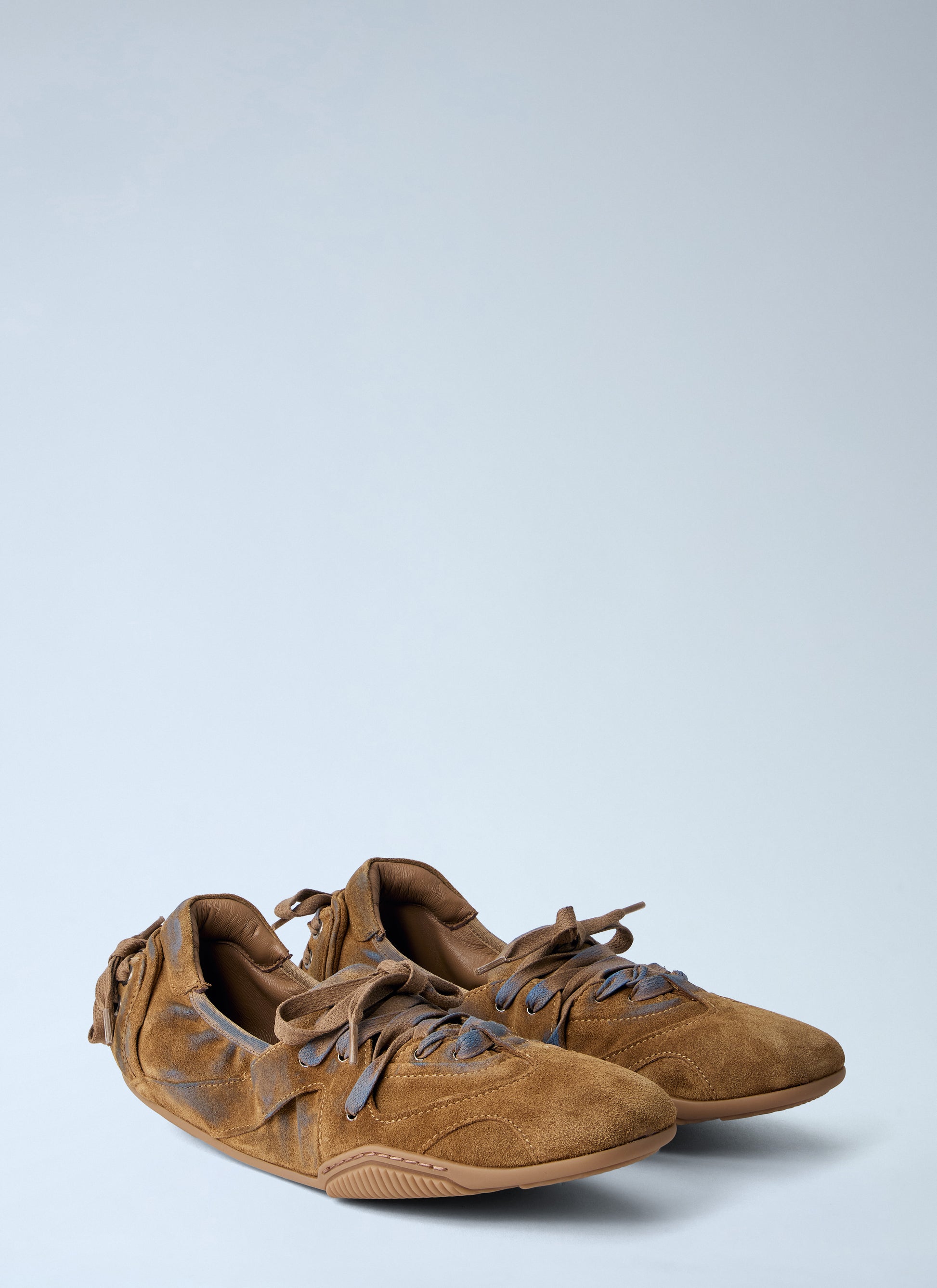 Acne Studios Women Lace-Up Suede Flats ACNE STUDIOS