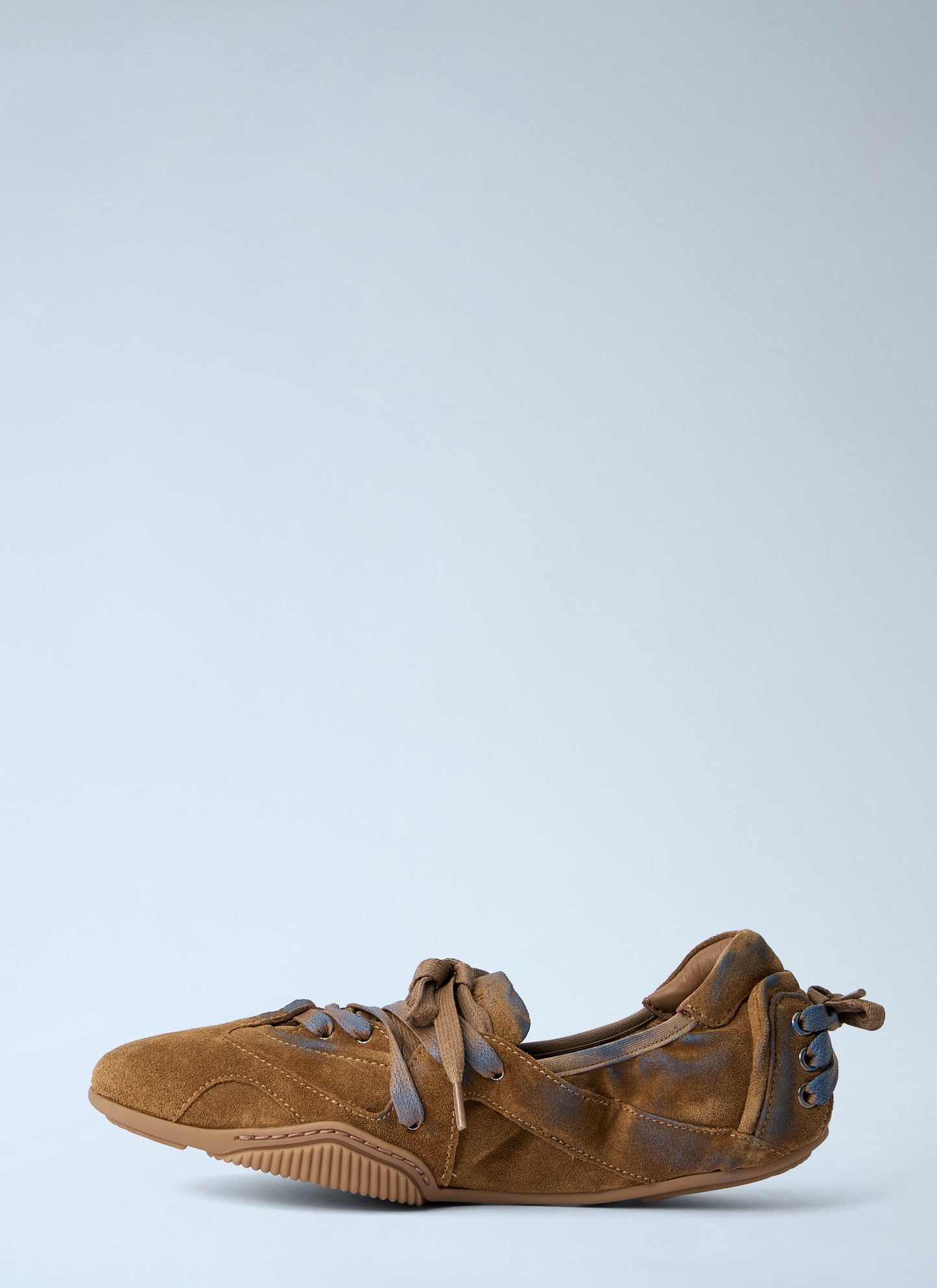 Acne Studios Women Lace-Up Suede Flats ACNE STUDIOS