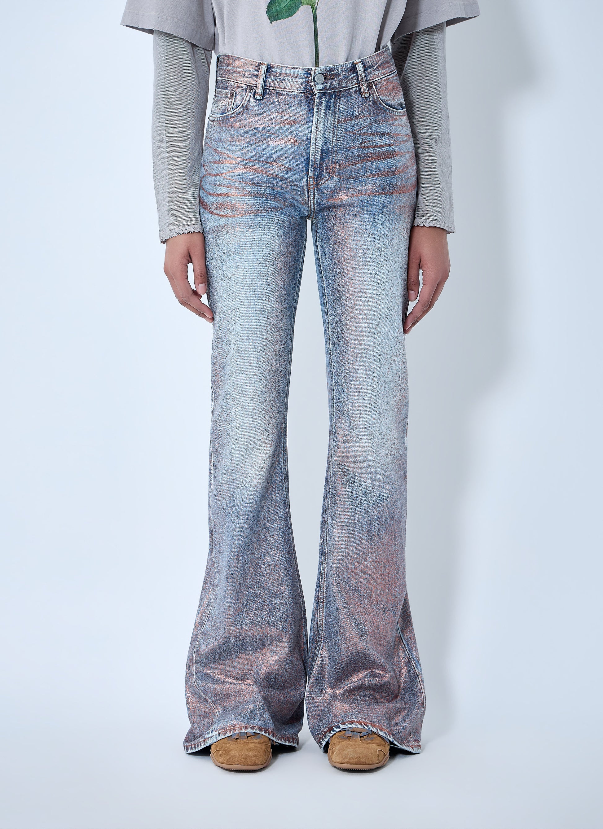 Acne Studios Women Fitted Glitter Jeans ACNE STUDIOS