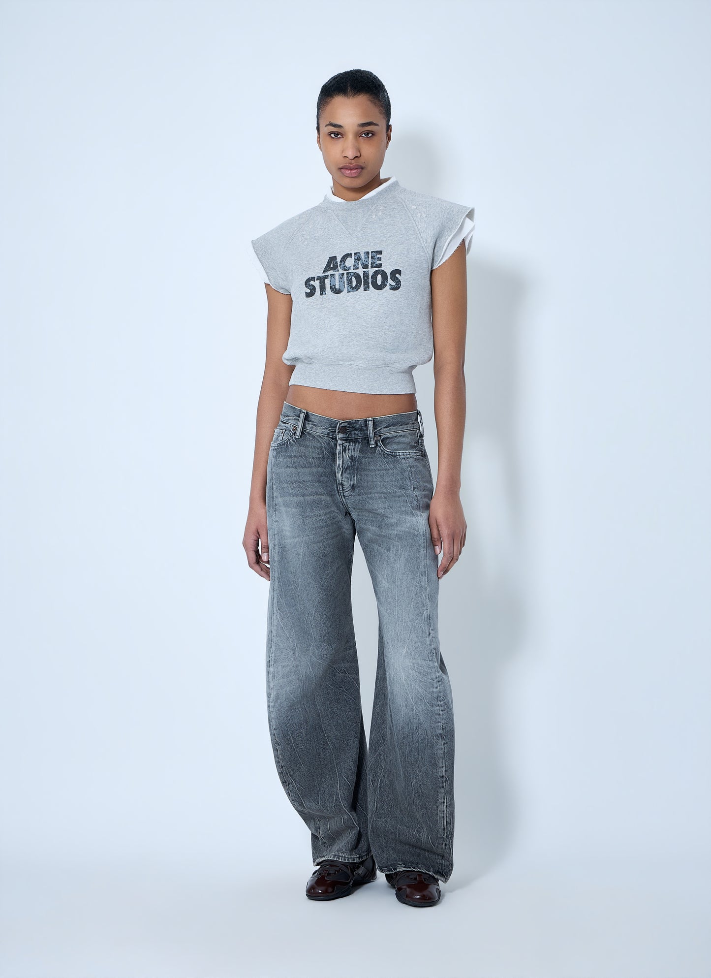Acne Studios Women Wide-Leg Denim Trousers ACNE STUDIOS