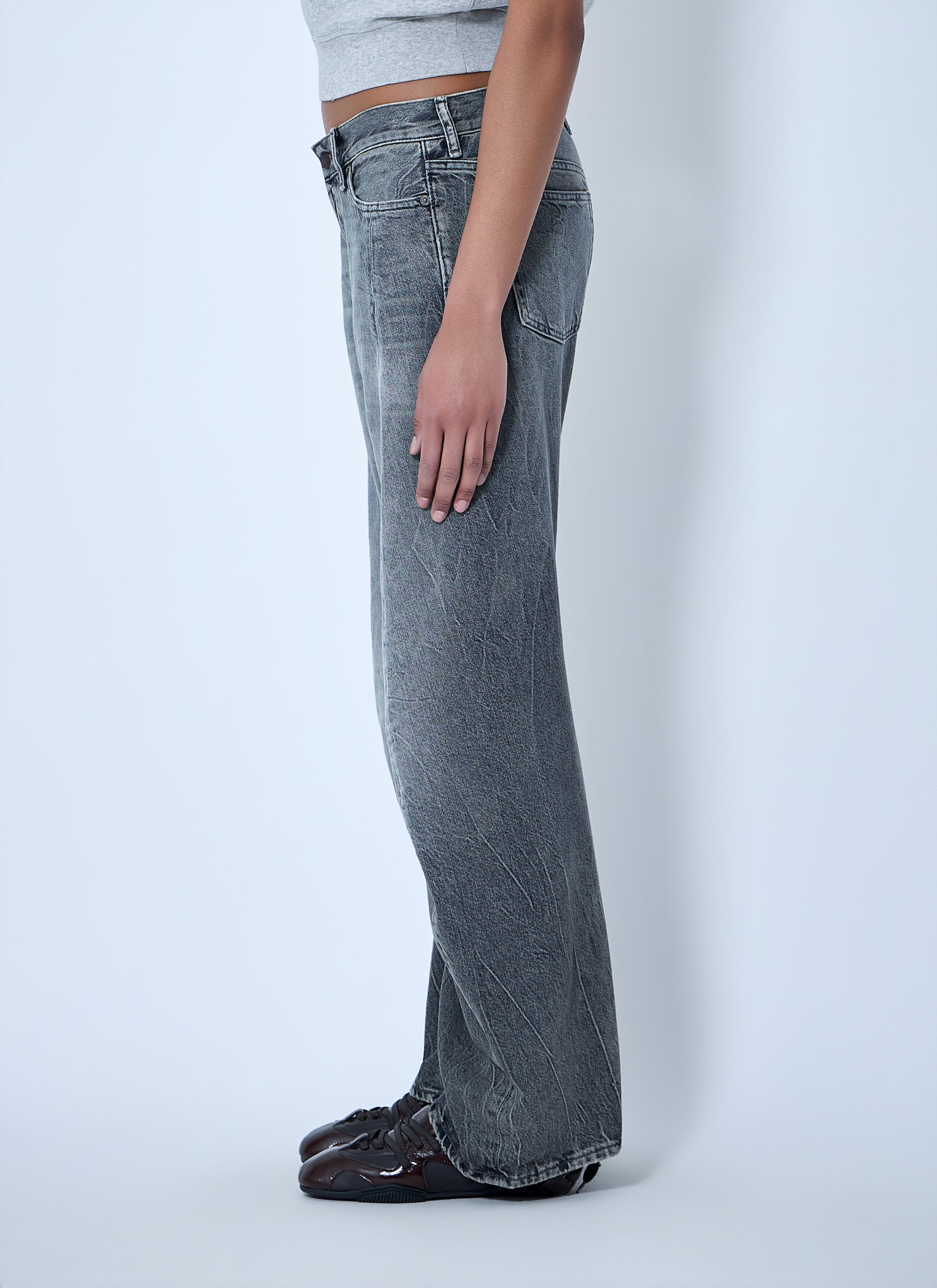 Acne Studios Women Wide-Leg Denim Trousers ACNE STUDIOS
