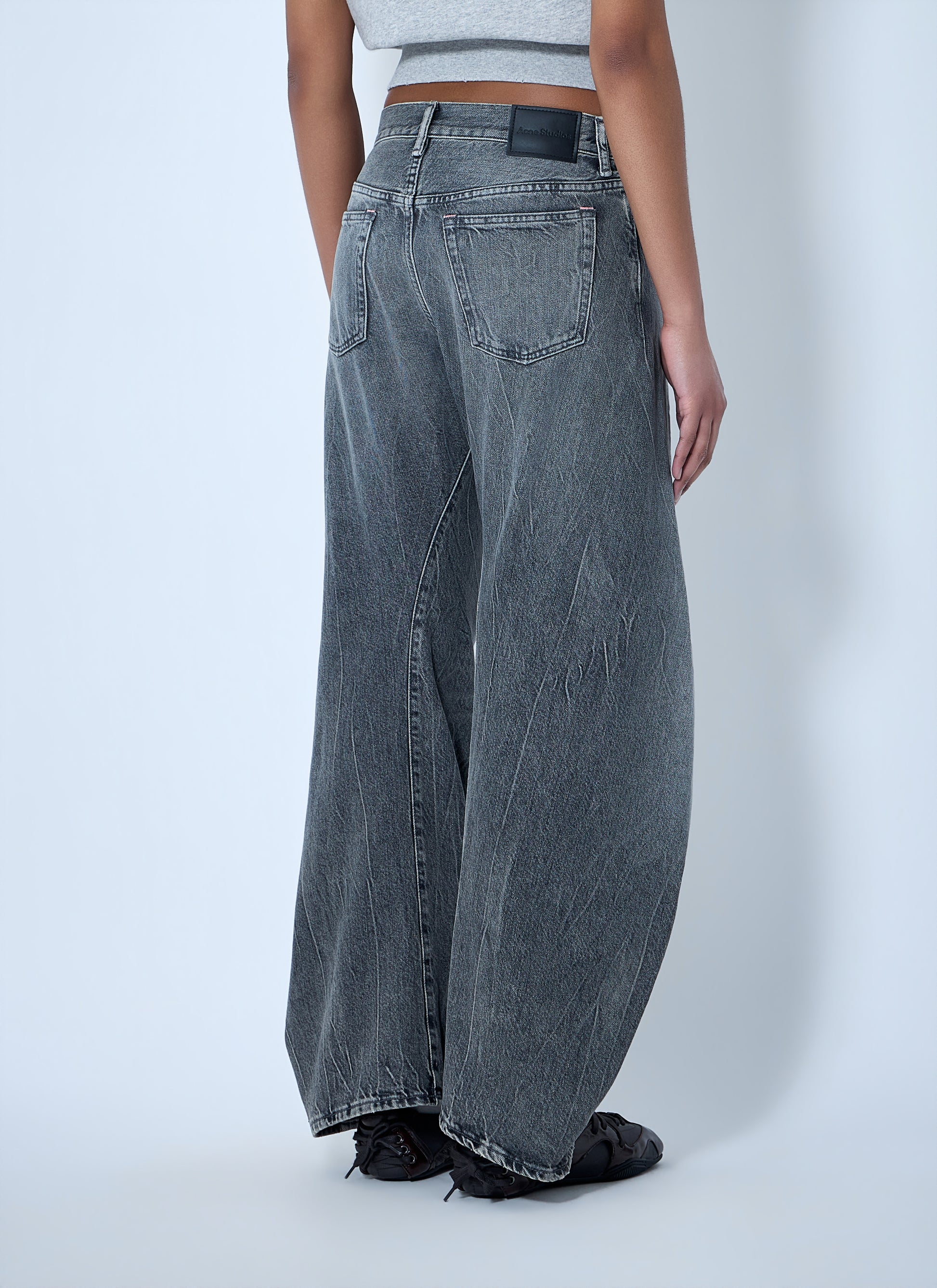 Acne Studios Women Wide-Leg Denim Trousers ACNE STUDIOS