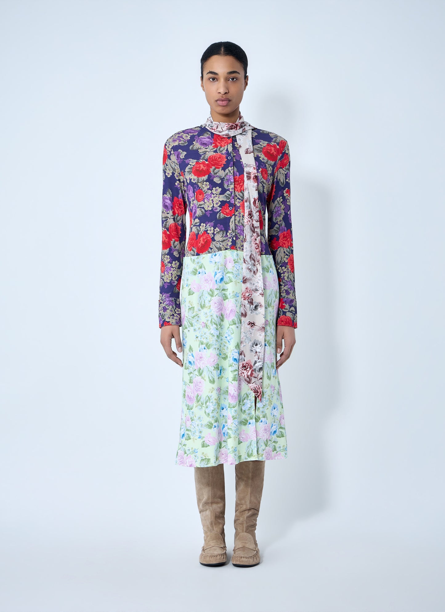 Acne Studios Women Floral Printed Midi Dress ACNE STUDIOS