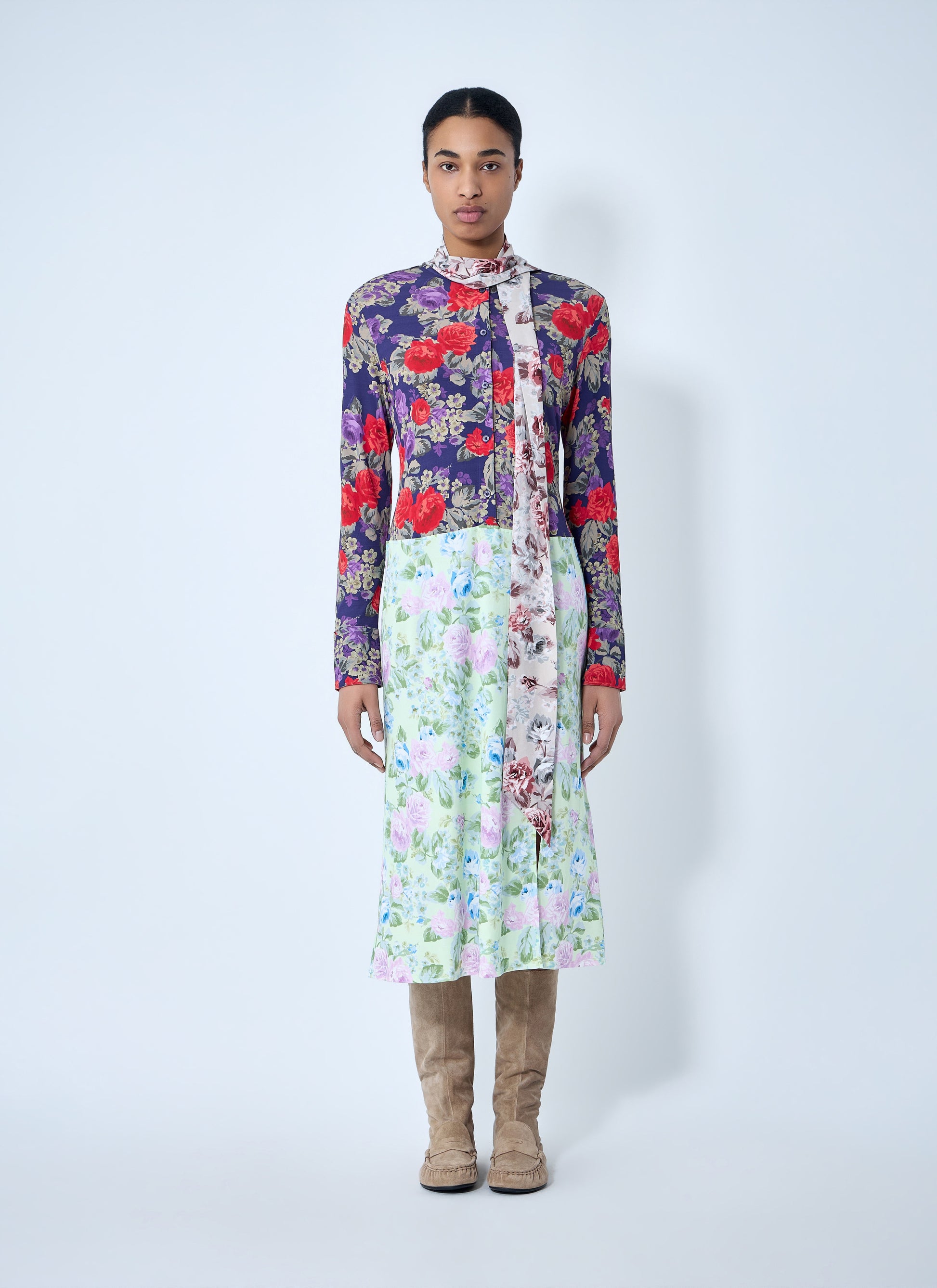 Acne Studios Women Floral Printed Midi Dress ACNE STUDIOS