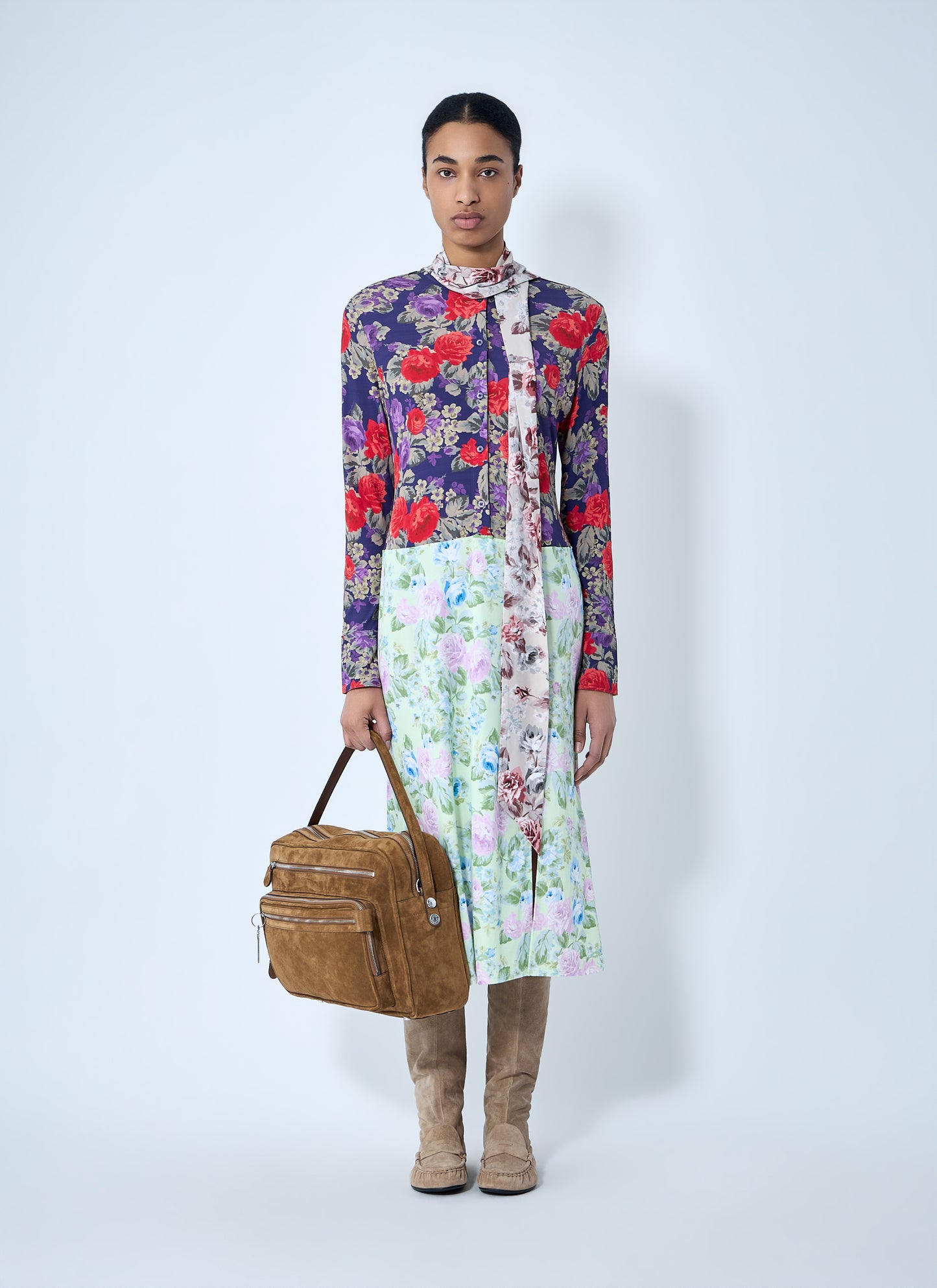 Acne Studios Women Floral Printed Midi Dress ACNE STUDIOS