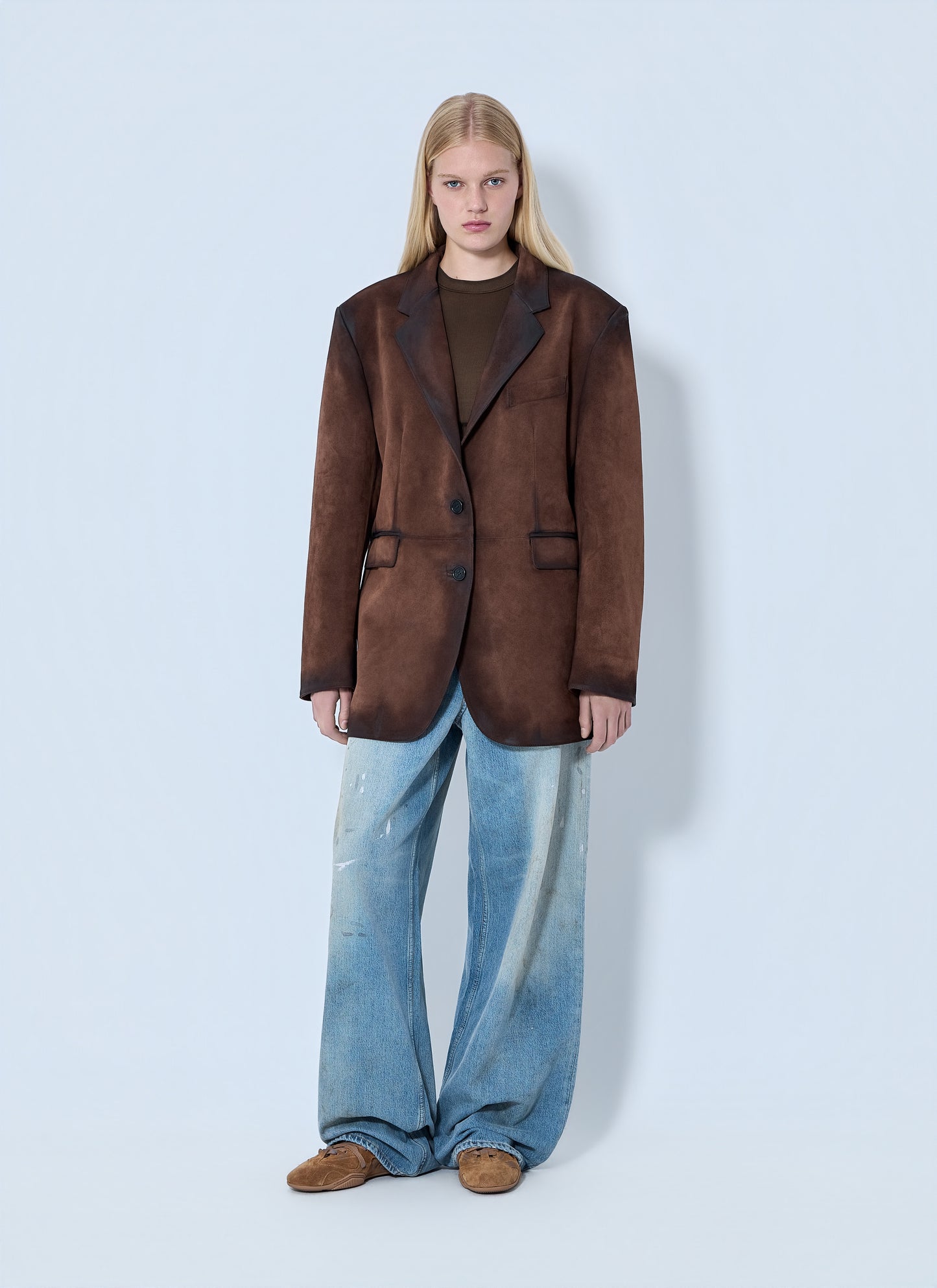 Acne Studios Women Distressed Suede Blazer ACNE STUDIOS