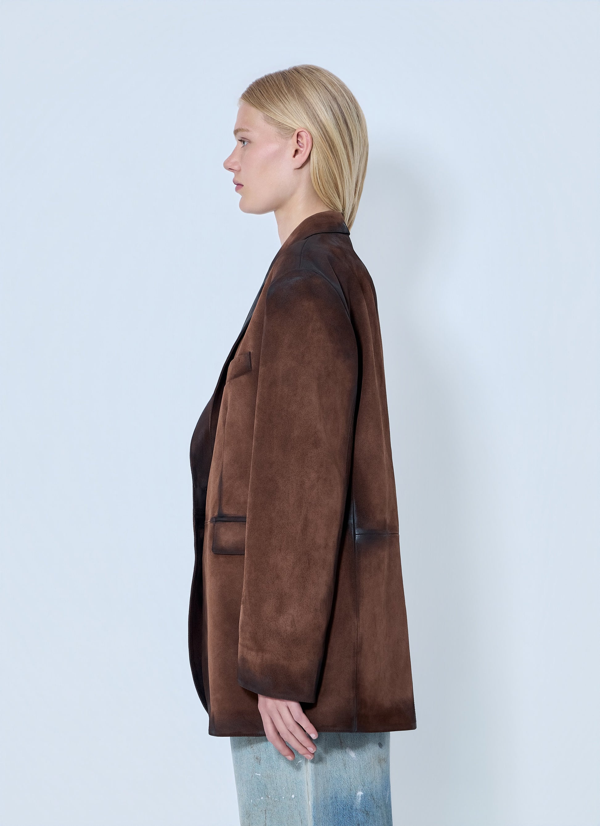 Acne Studios Women Distressed Suede Blazer ACNE STUDIOS