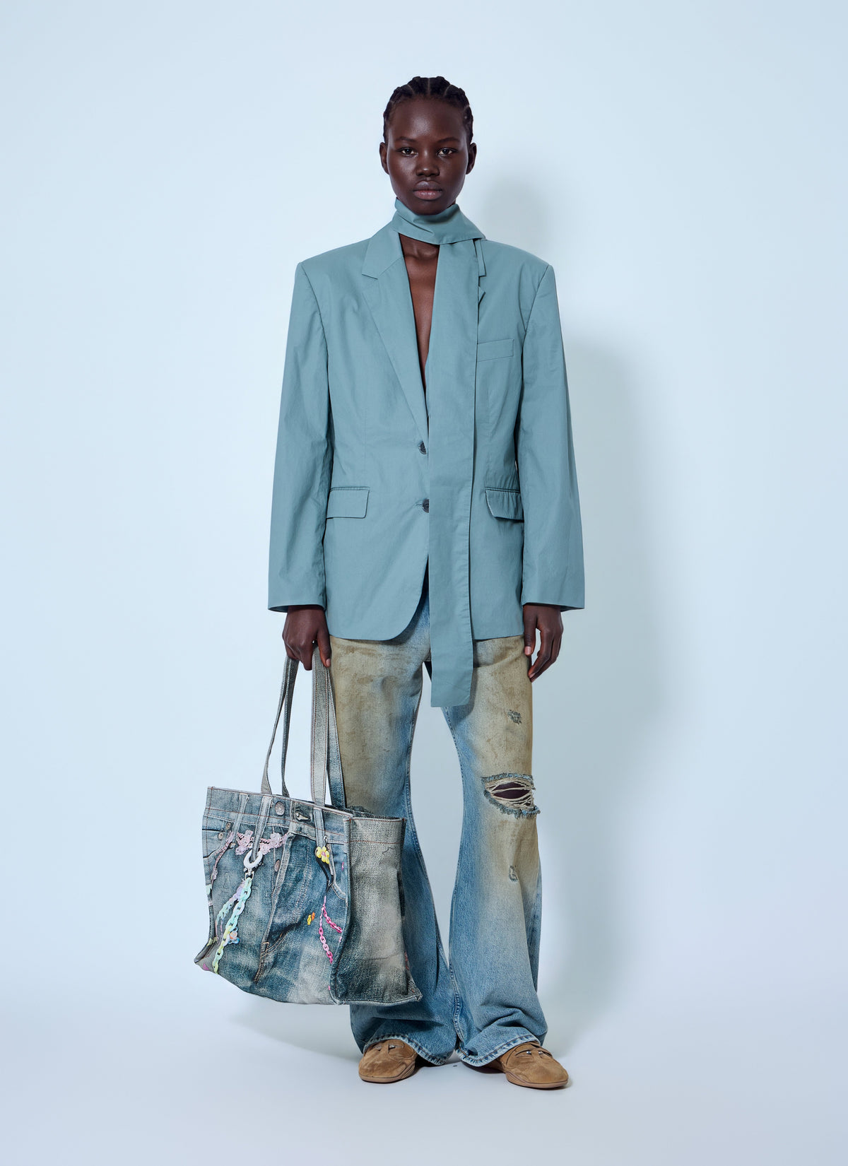 Acne Studios Women Suit Jacket With Scarf ACNE STUDIOS