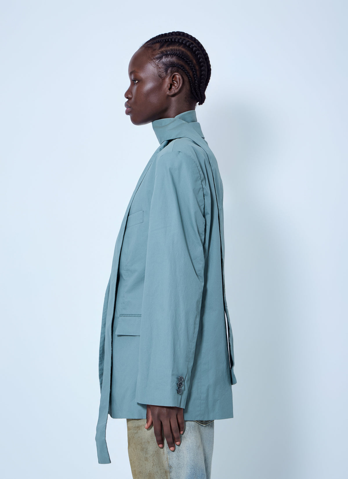 Acne Studios Women Suit Jacket With Scarf ACNE STUDIOS