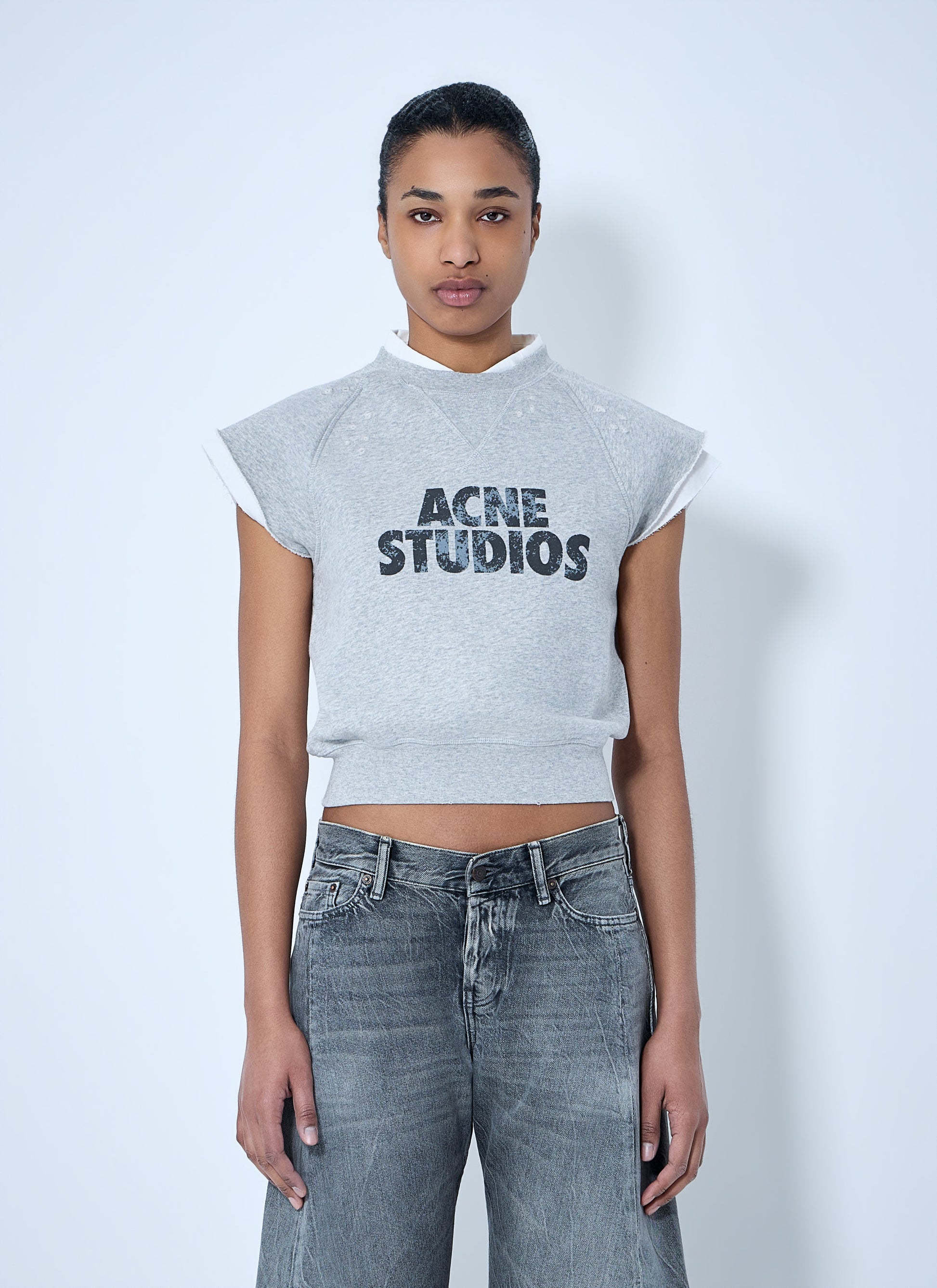 Acne Studios Women Sleeveless Logo Sweatshirt ACNE STUDIOS