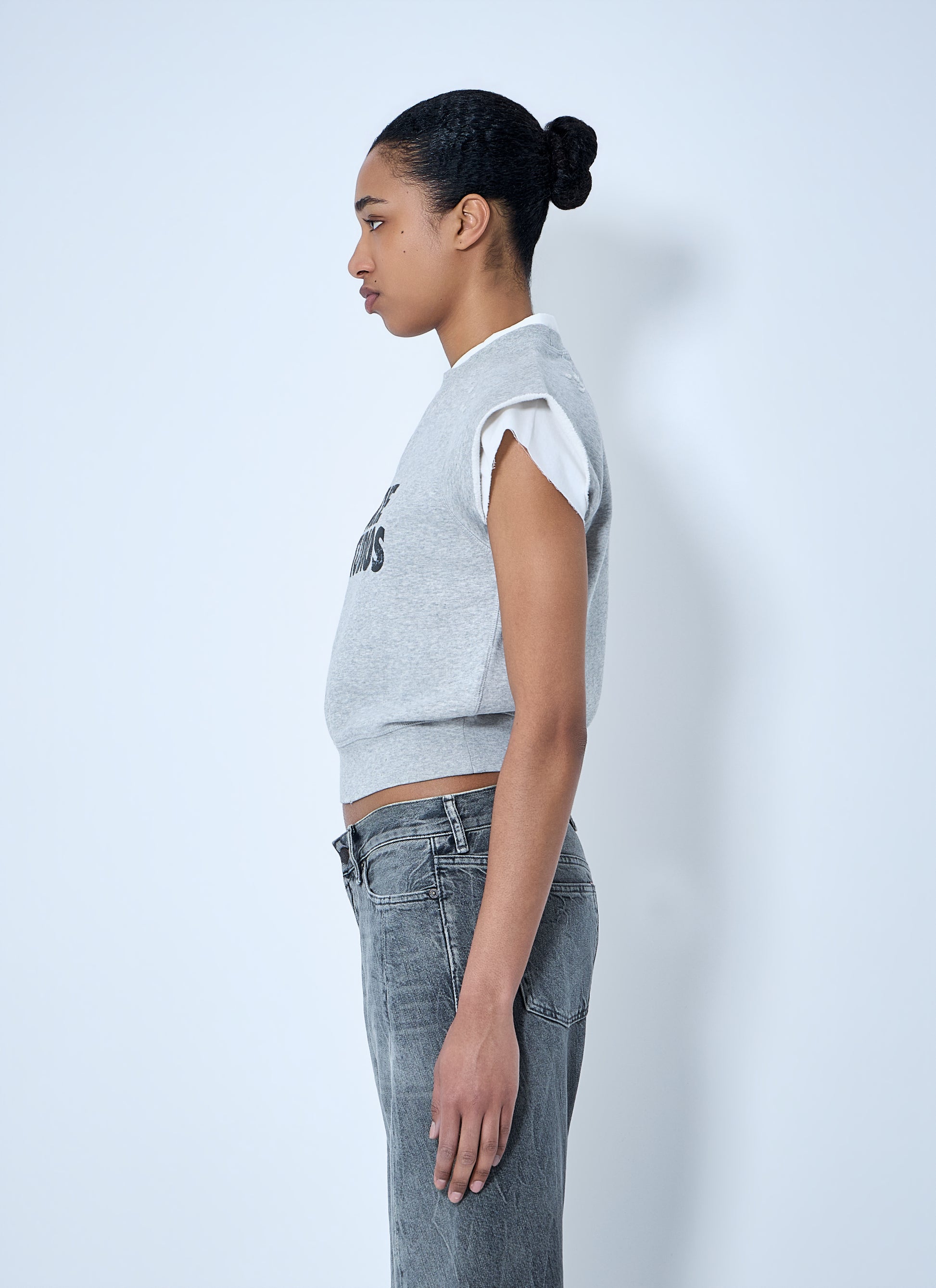 Acne Studios Women Sleeveless Logo Sweatshirt ACNE STUDIOS