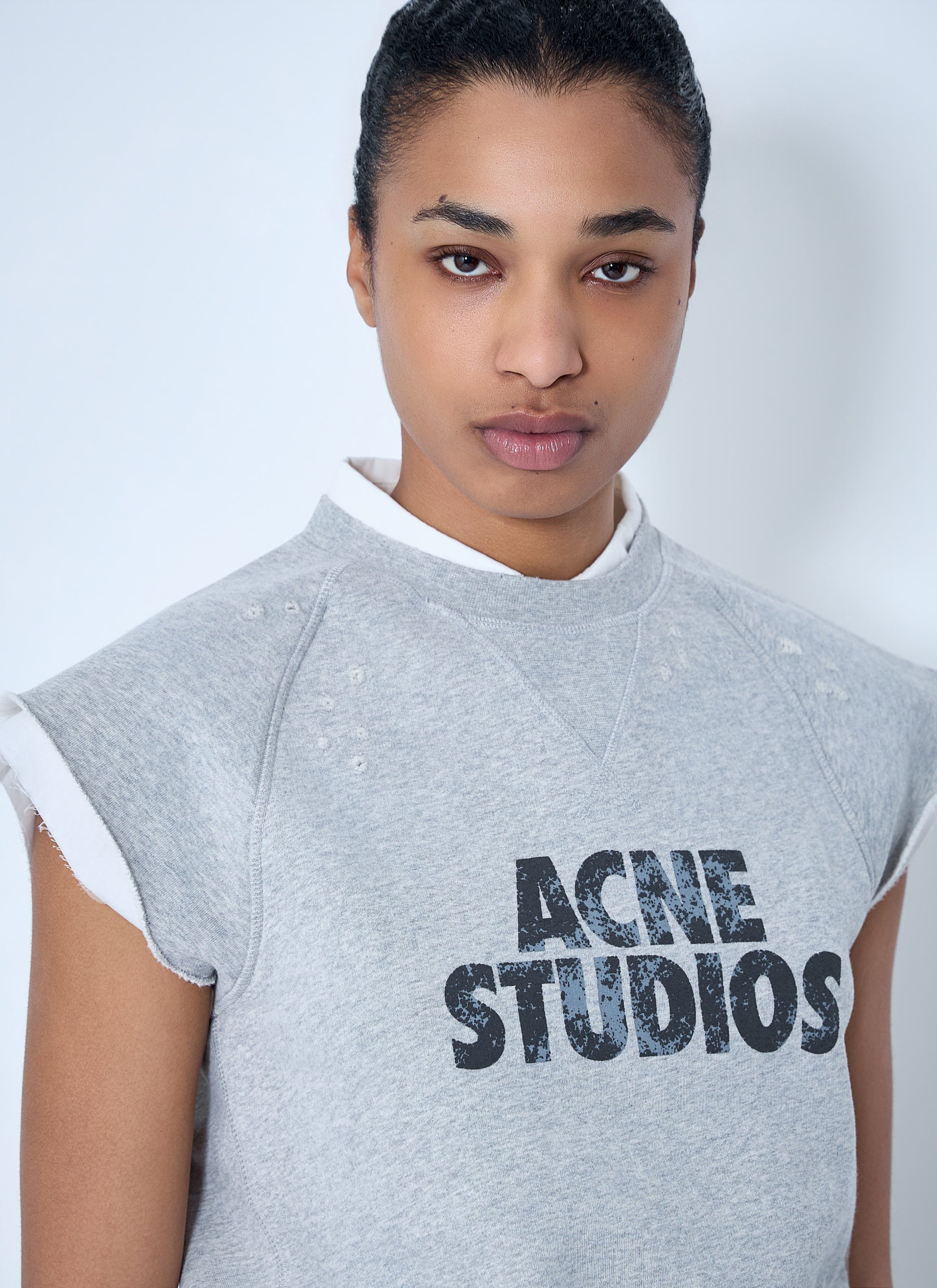 Acne Studios Women Sleeveless Logo Sweatshirt ACNE STUDIOS