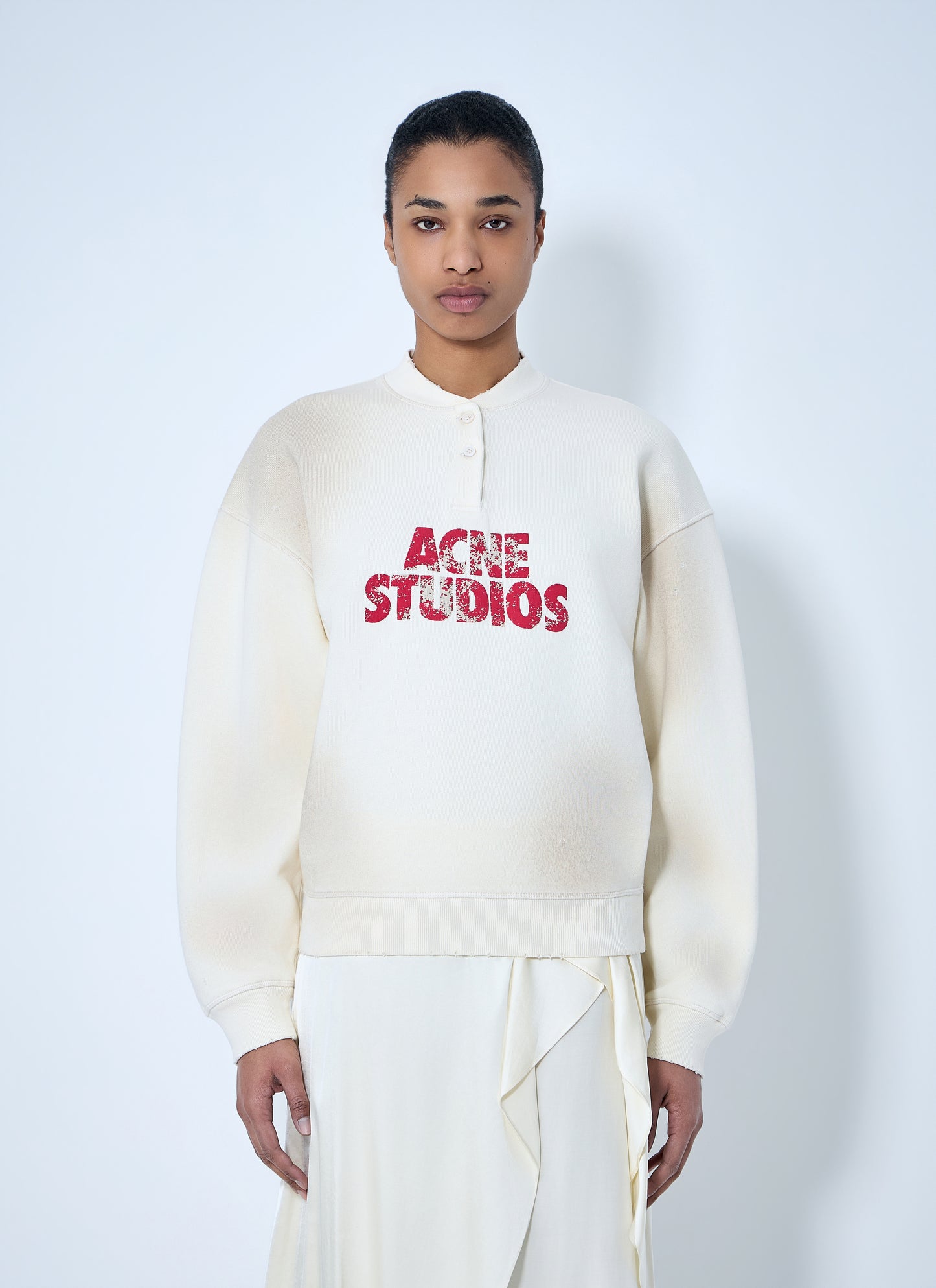Acne Studios Women Logo Embroidered Sweatshirt ACNE STUDIOS