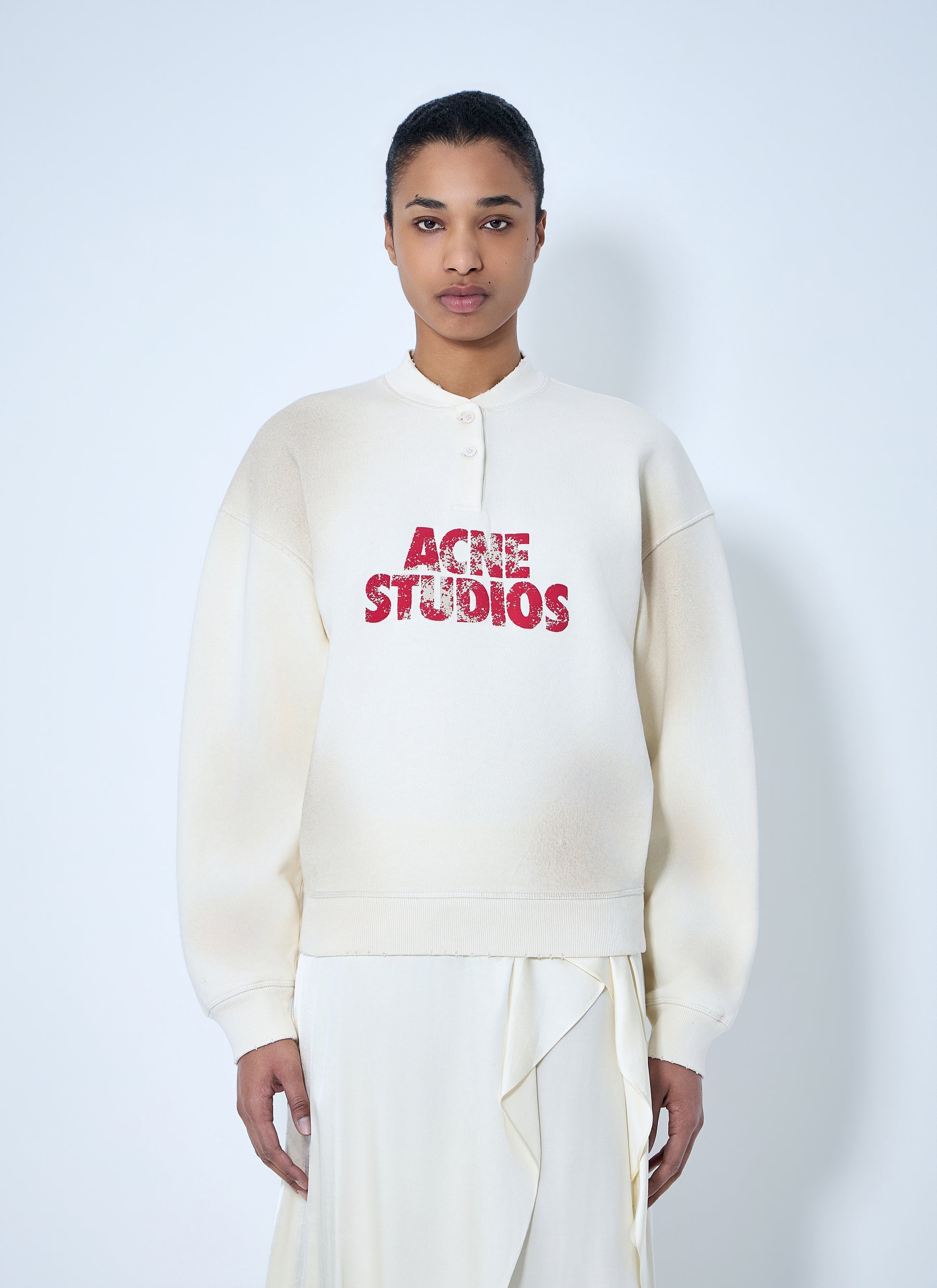 Acne Studios Women Logo Embroidered Sweatshirt ACNE STUDIOS