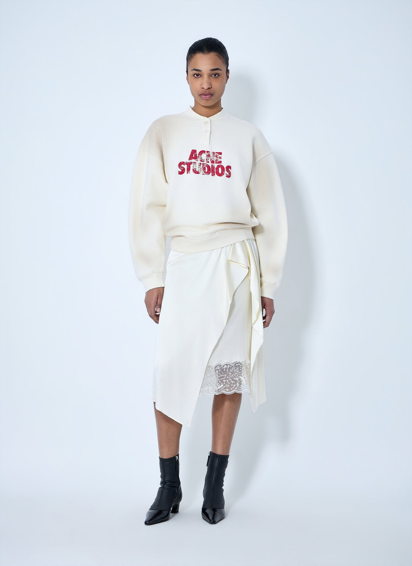 Acne Studios Women Logo Embroidered Sweatshirt ACNE STUDIOS