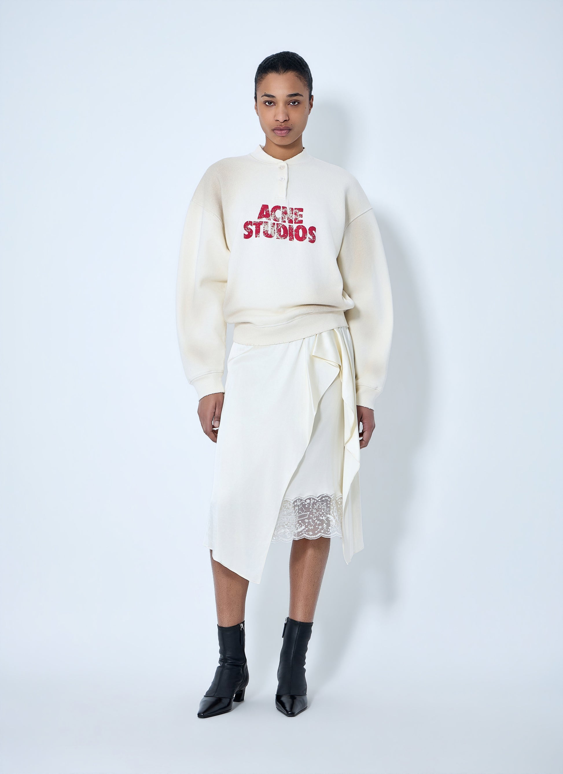 Acne Studios Women Logo Embroidered Sweatshirt ACNE STUDIOS