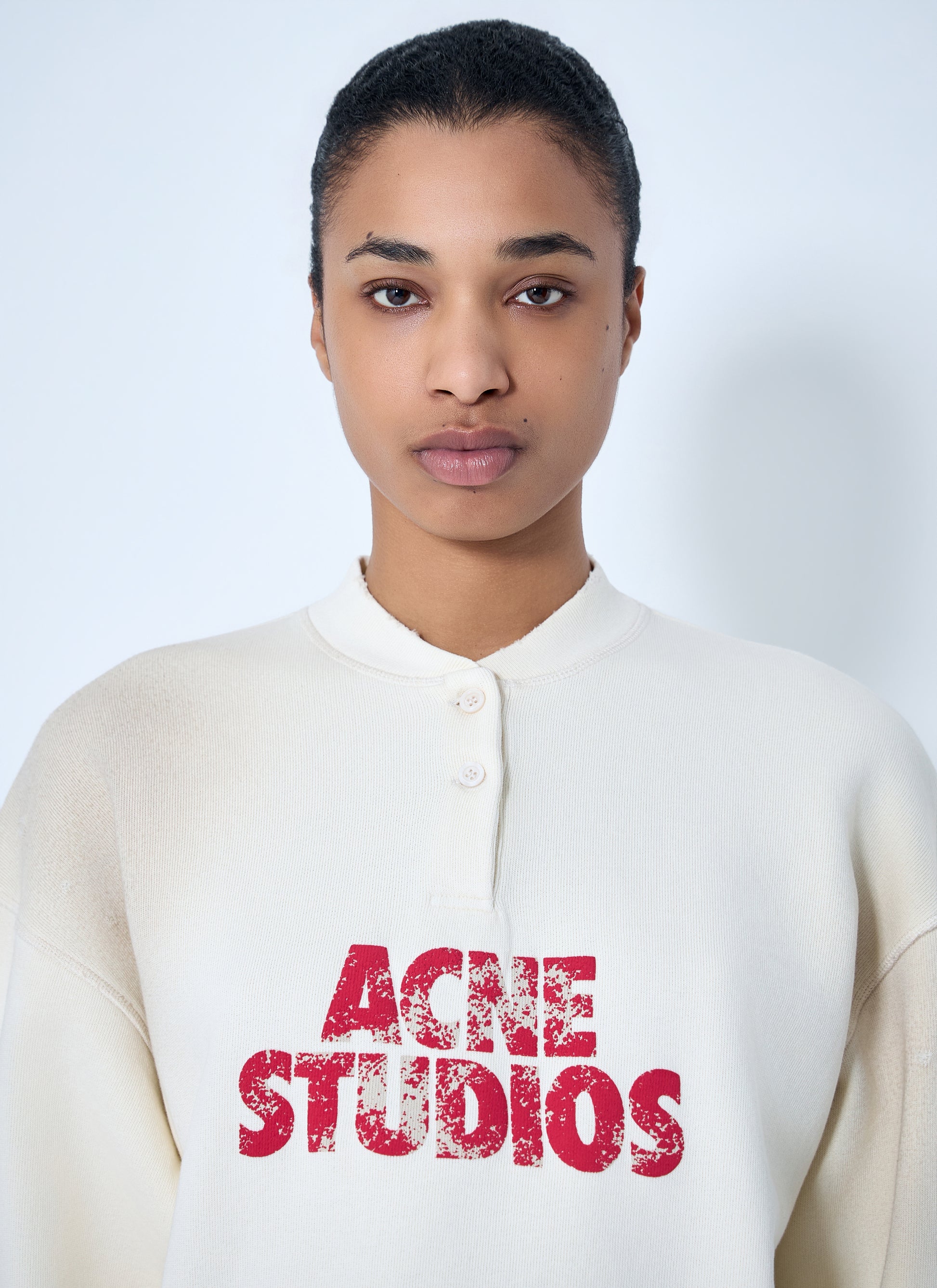 Acne Studios Women Logo Embroidered Sweatshirt ACNE STUDIOS