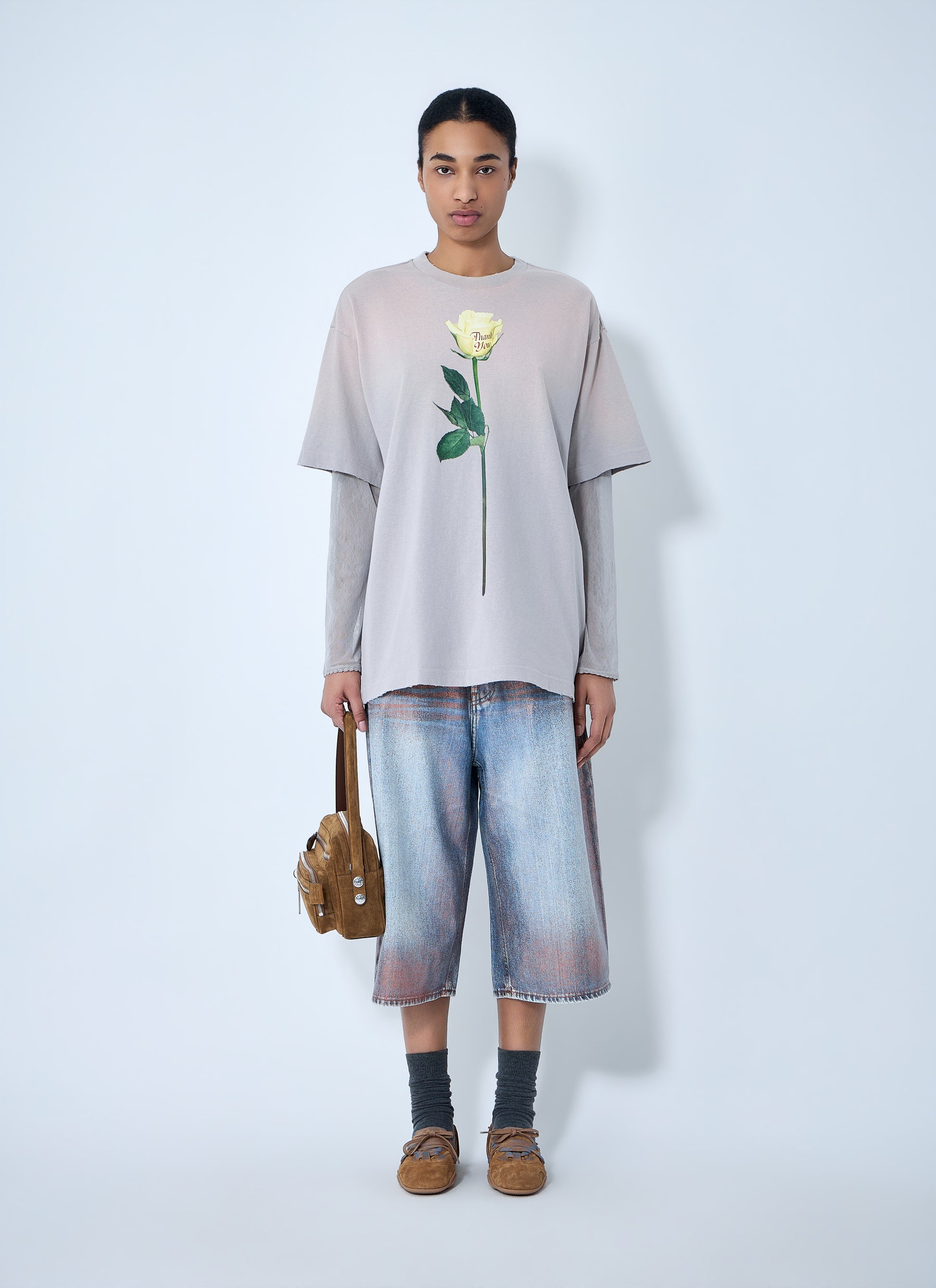 Acne Studios Women Layered Graphic T-Shirt ACNE STUDIOS