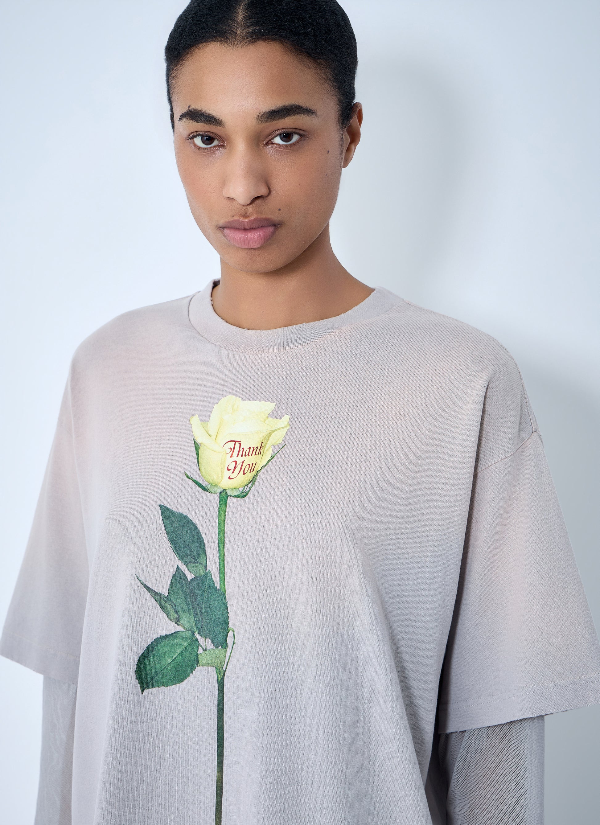Acne Studios Women Layered Graphic T-Shirt ACNE STUDIOS