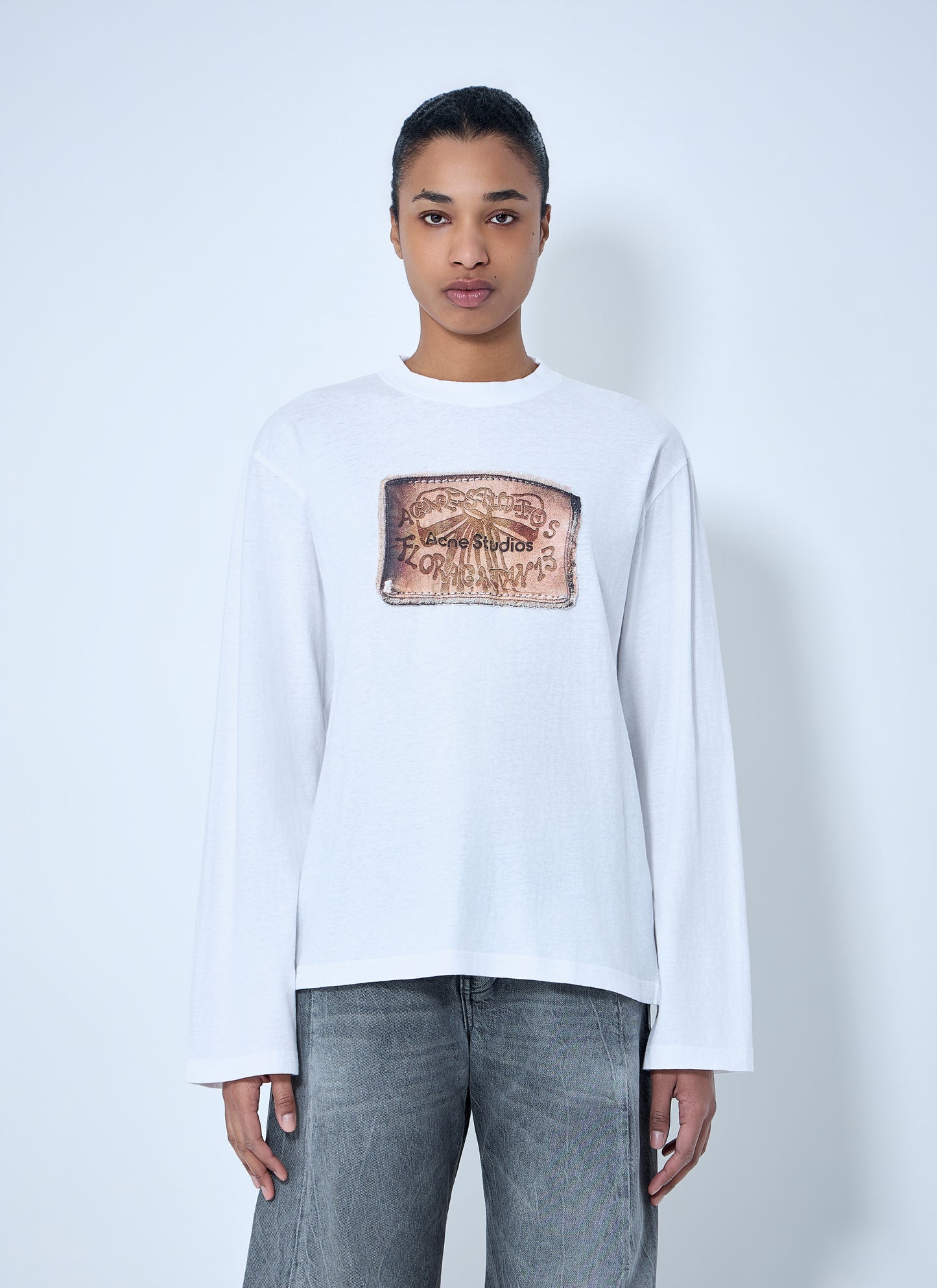 Acne Studios Women Graphic Print Long Sleeve T-Shirt ACNE STUDIOS