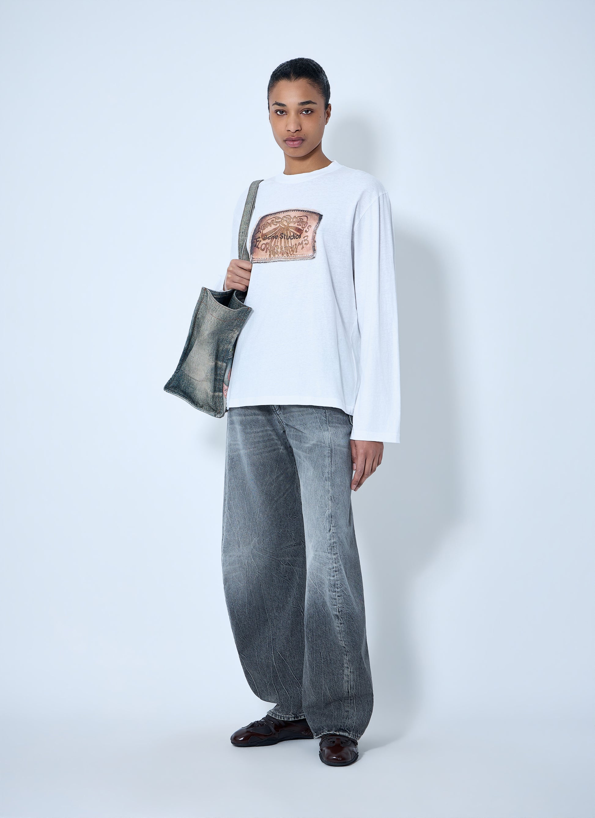 Acne Studios Women Graphic Print Long Sleeve T-Shirt ACNE STUDIOS