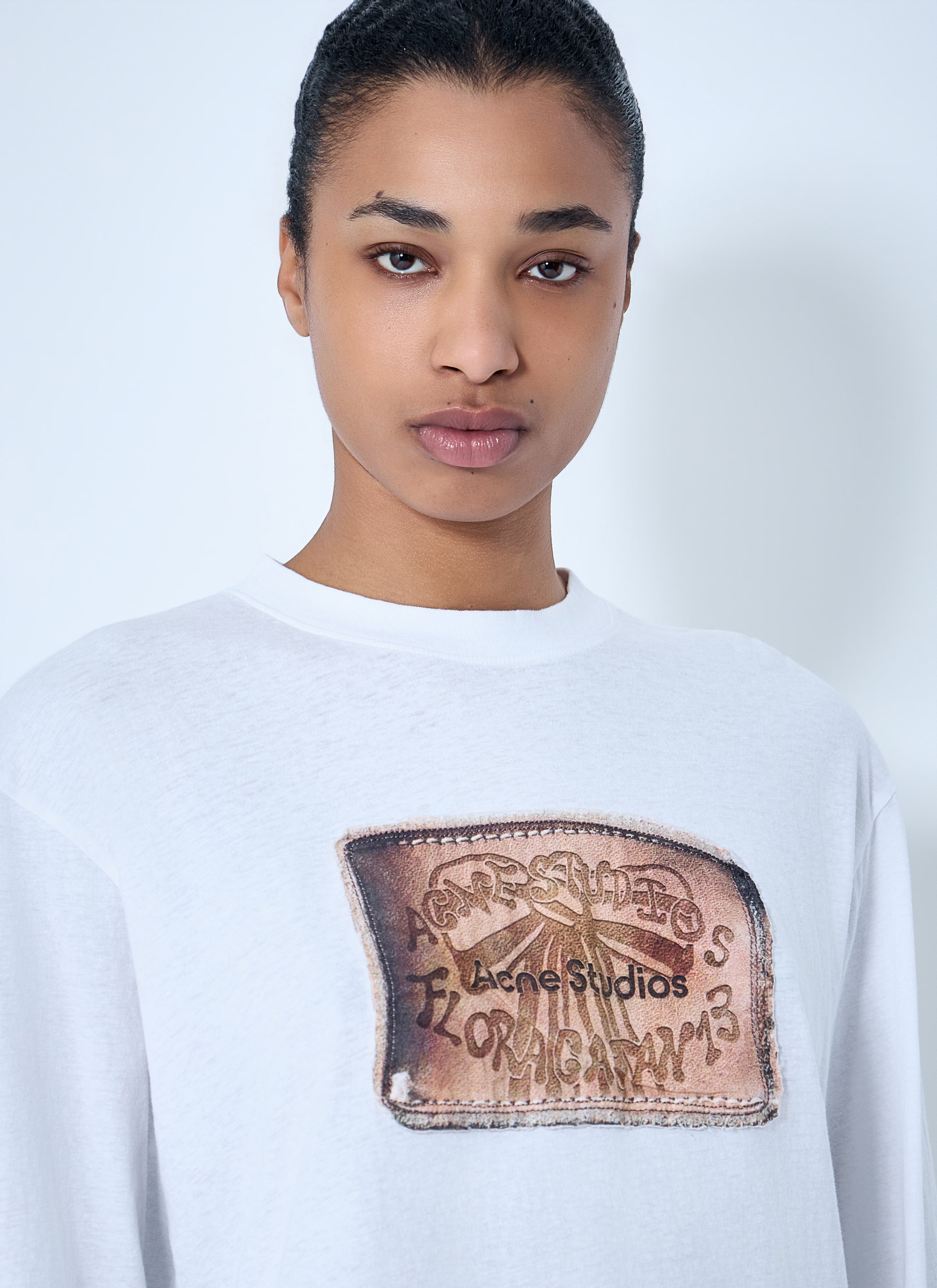 Acne Studios Women Graphic Print Long Sleeve T-Shirt ACNE STUDIOS
