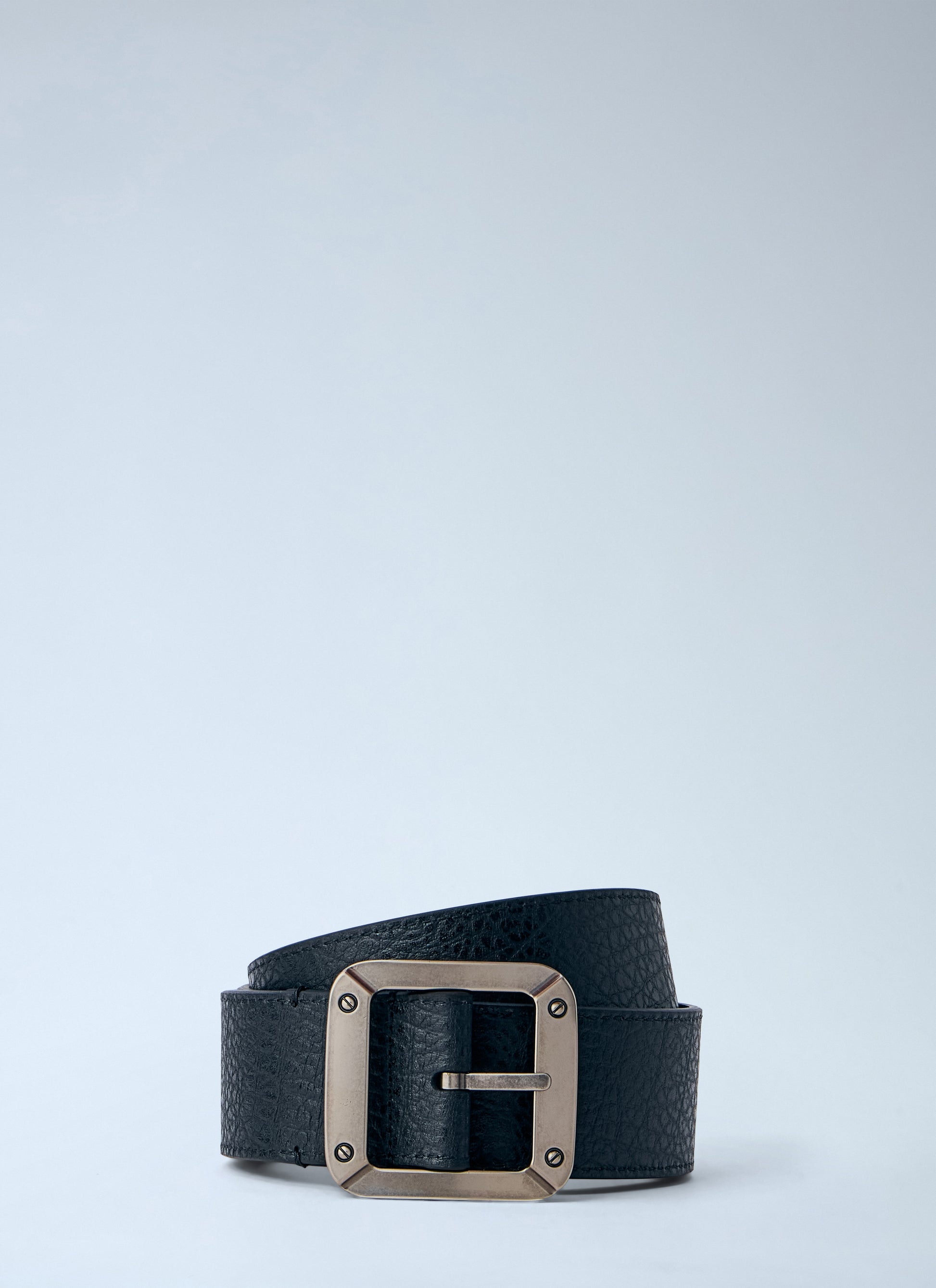 Acne Studios Women Textured Reversible Leather Belt ACNE STUDIOS
