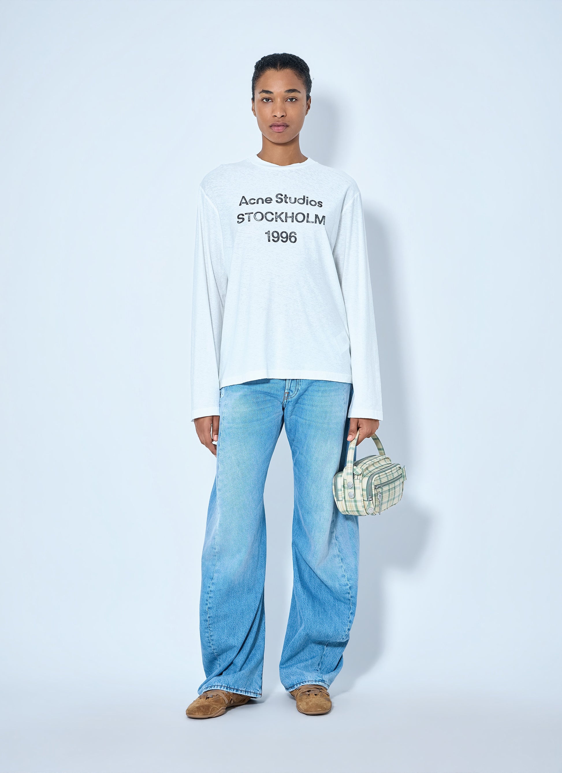 Acne Studios Women 2006F Distressed Wide Leg Jeans ACNE STUDIOS