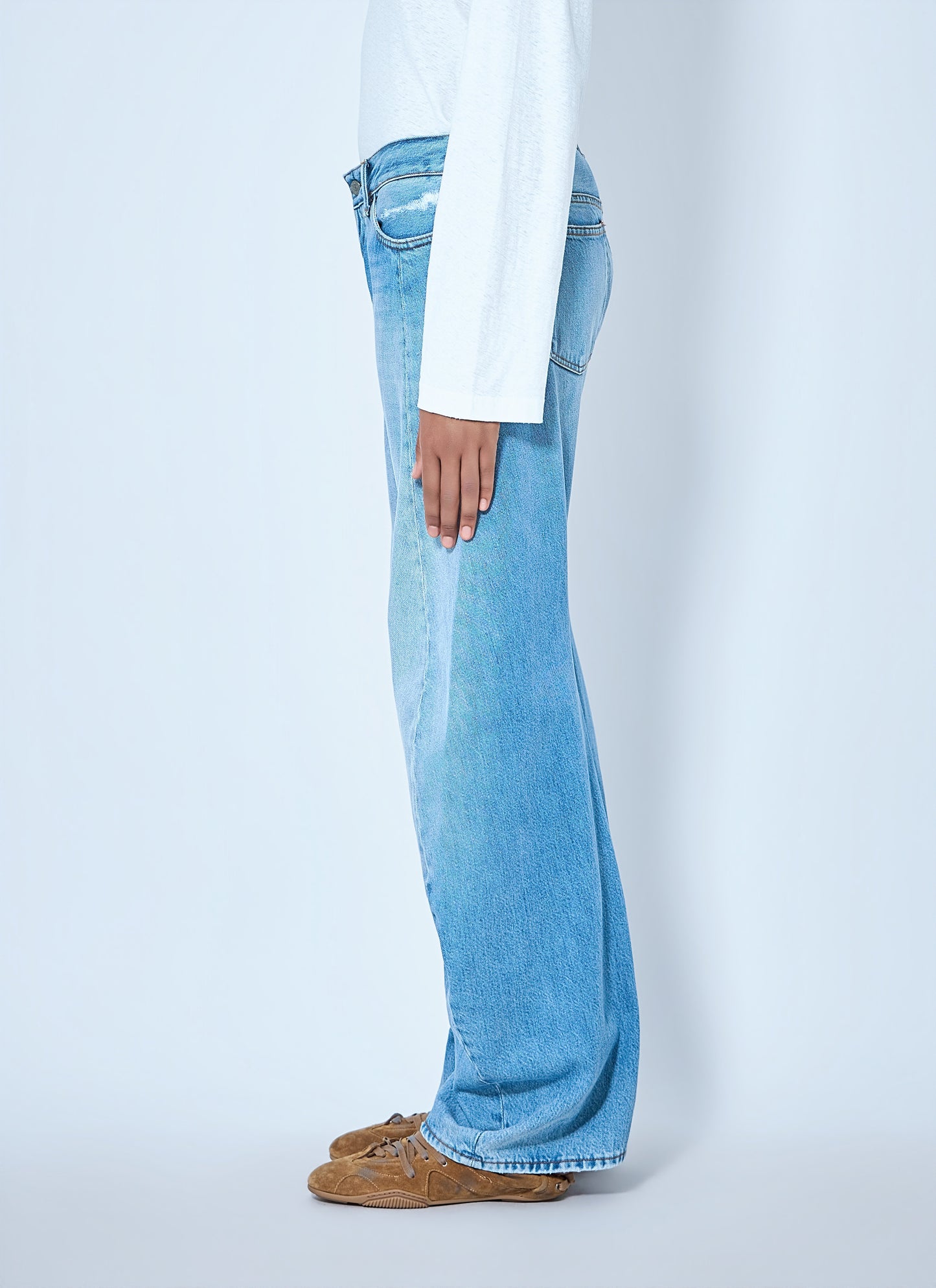 Acne Studios Women 2006F Distressed Wide Leg Jeans ACNE STUDIOS