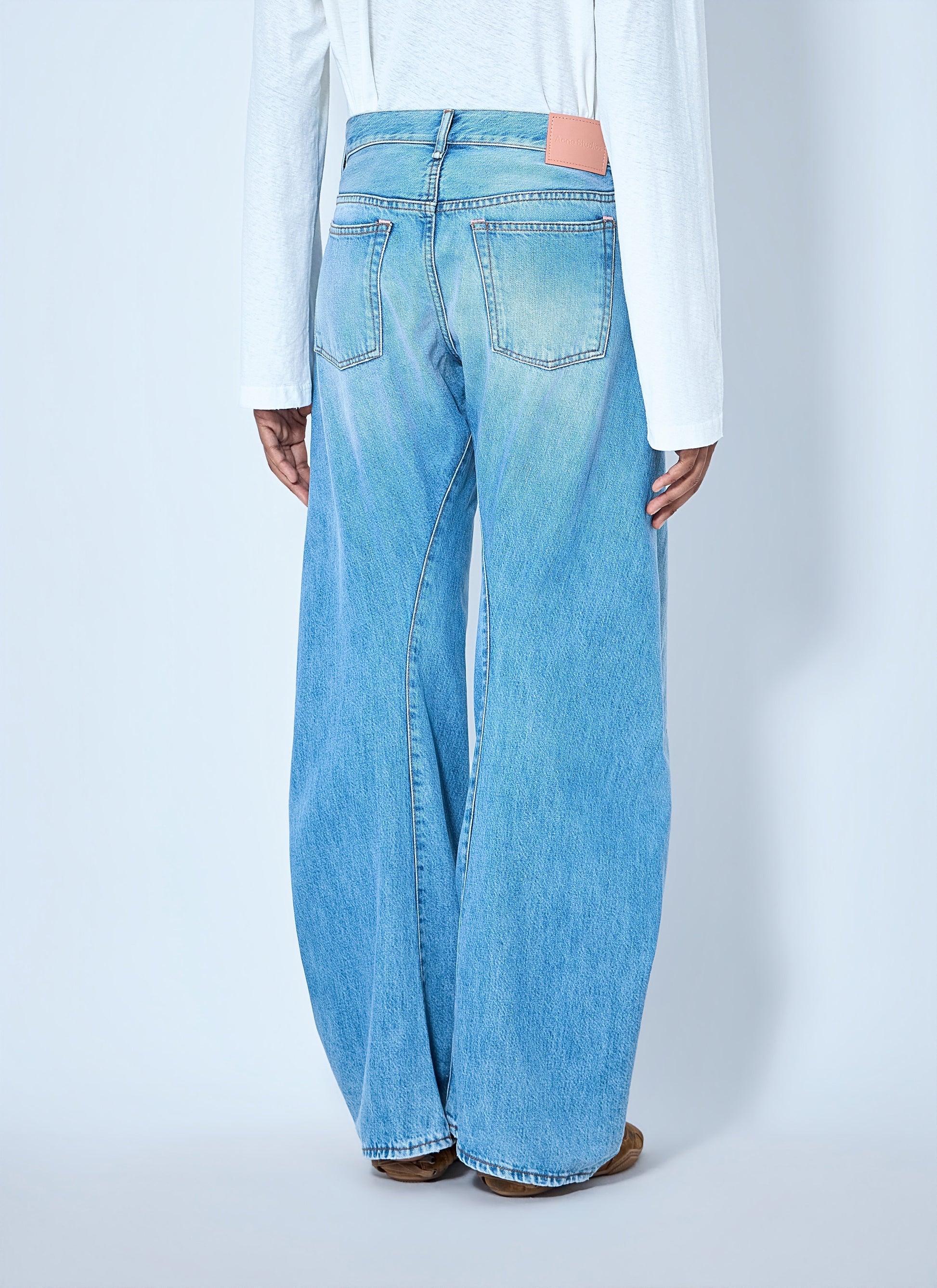 Acne Studios Women 2006F Distressed Wide Leg Jeans ACNE STUDIOS