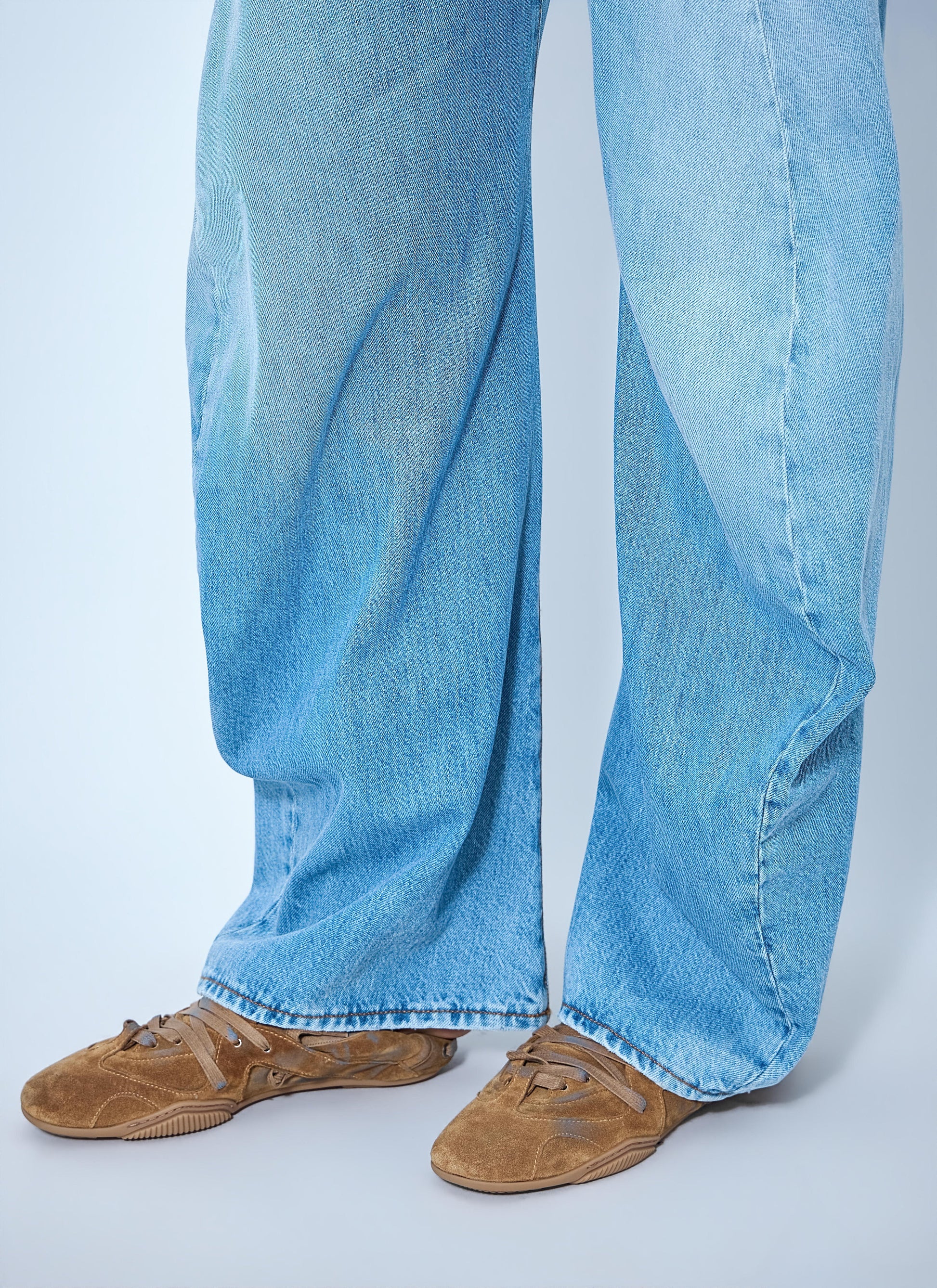Acne Studios Women 2006F Distressed Wide Leg Jeans ACNE STUDIOS